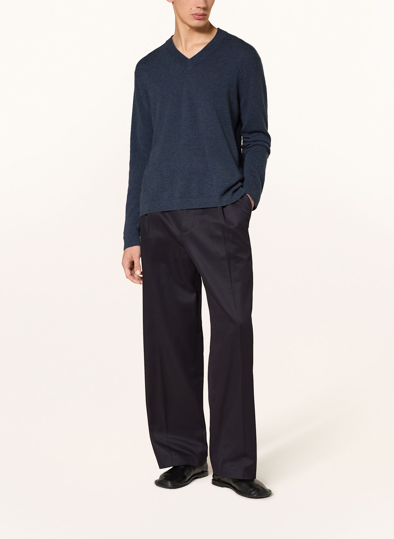 LISA YANG Sweter z kaszmiru CLAYTON: NIEBIESKI