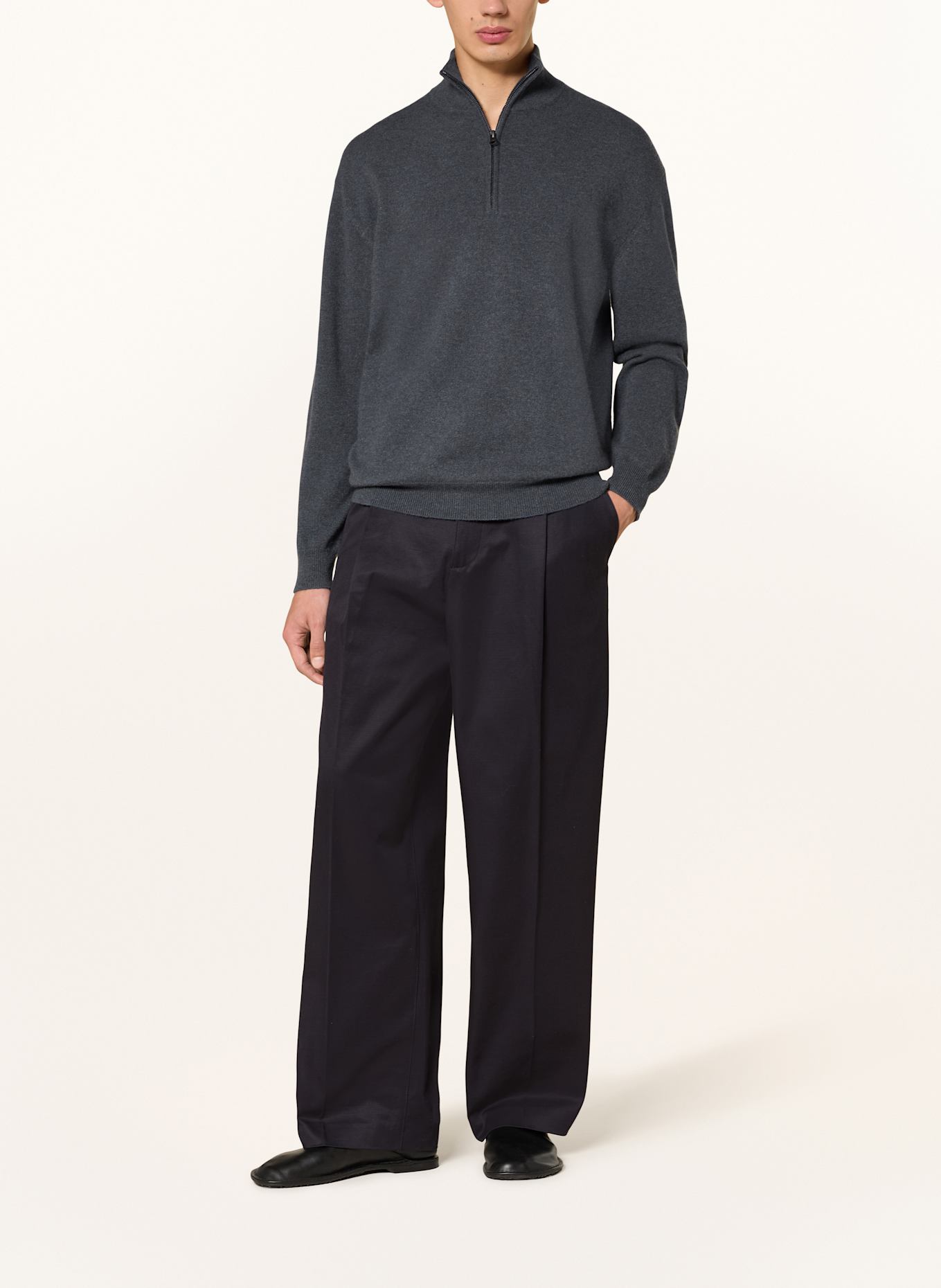 LISA YANG Cashmere-Troyer AUGUSTUS: BLAU