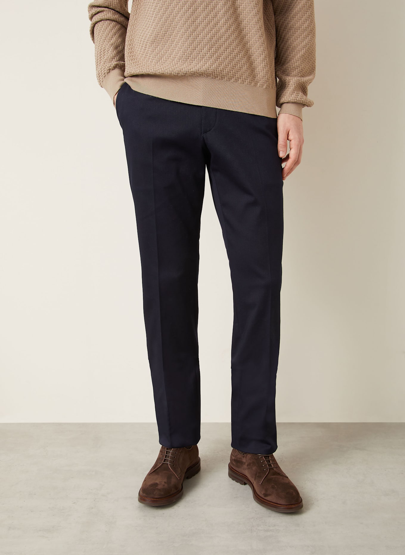 Brioni Chino Regular Fit: DUNKELBLAU