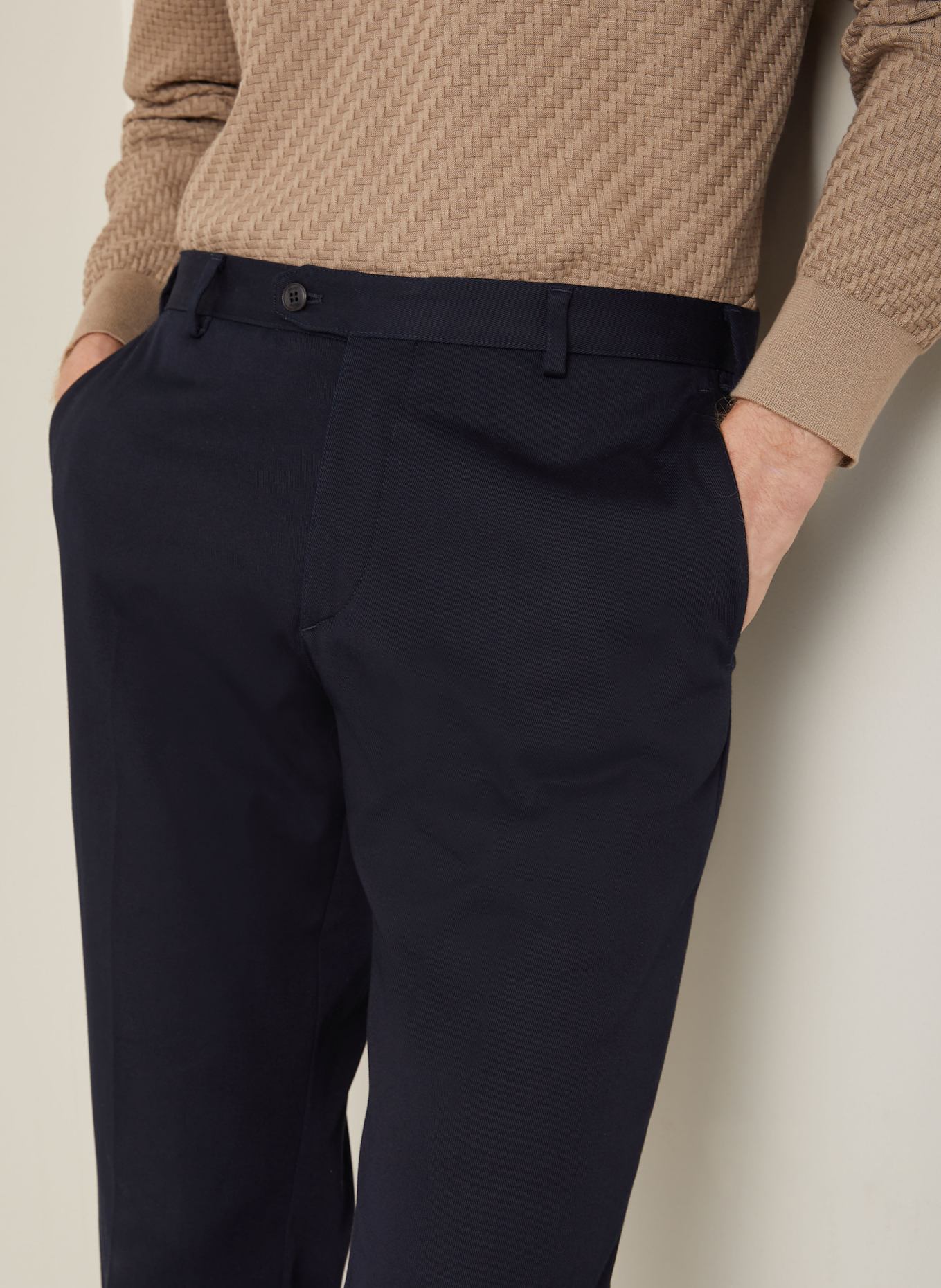 Brioni Chino Regular Fit: DUNKELBLAU