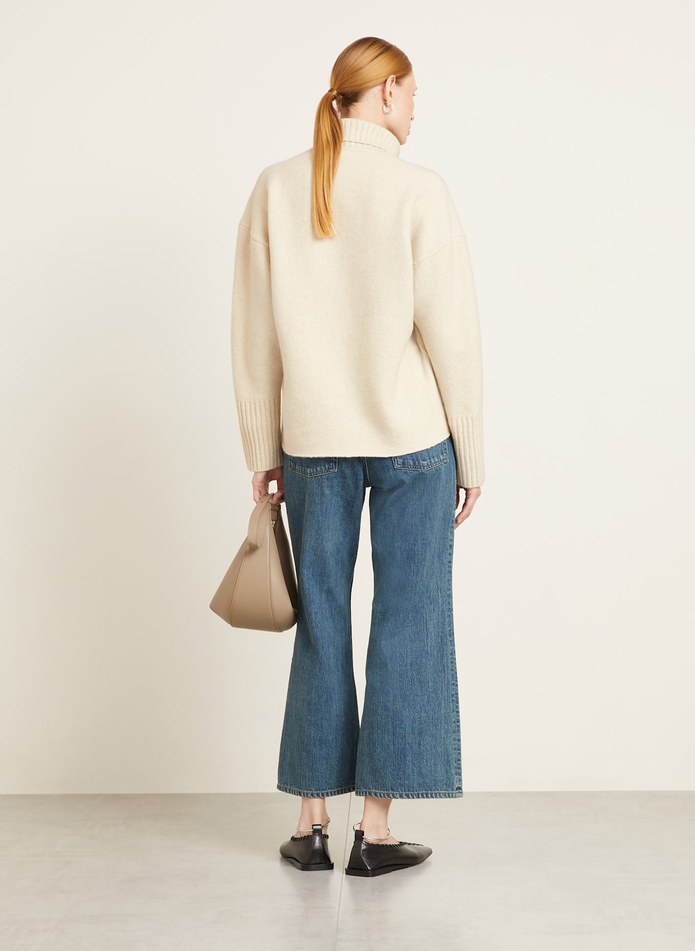 Proenza Schouler Golf SANDRA z dodatkiem kaszmiru: ECRU