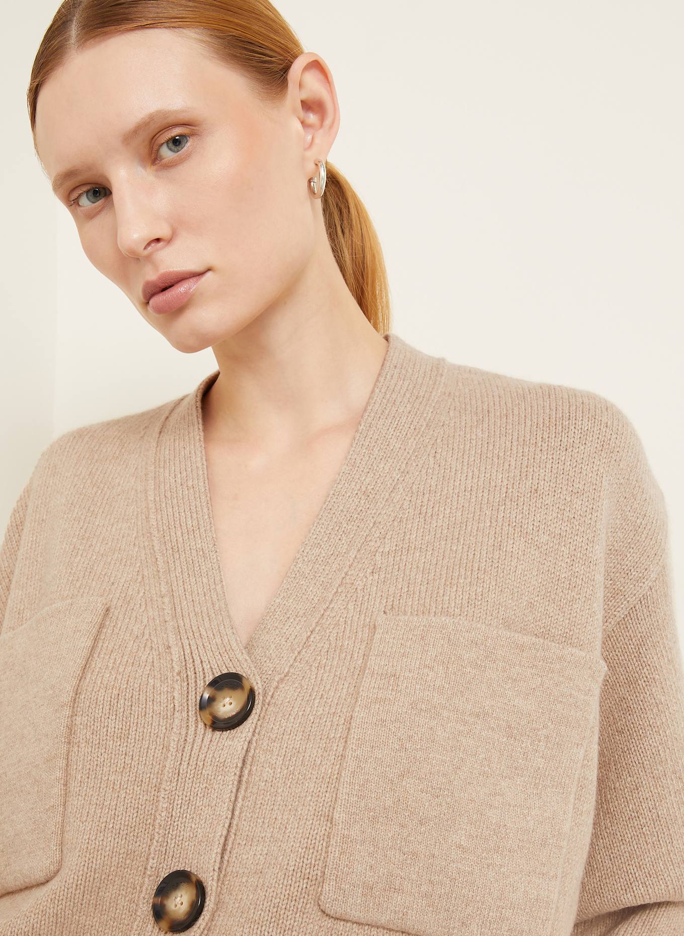 Proenza Schouler Strickjacke SOFIA aus Cashmere: BEIGE