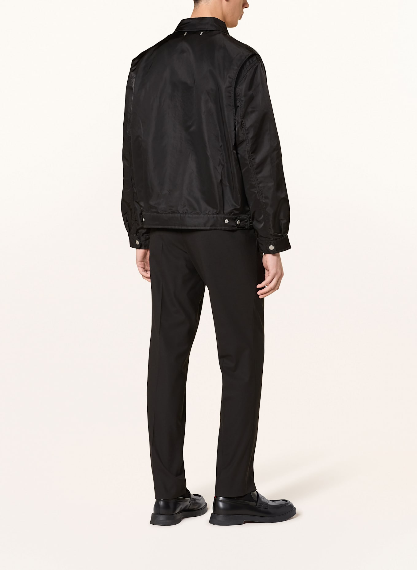 HUGO Overjacket BELTO: SCHWARZ