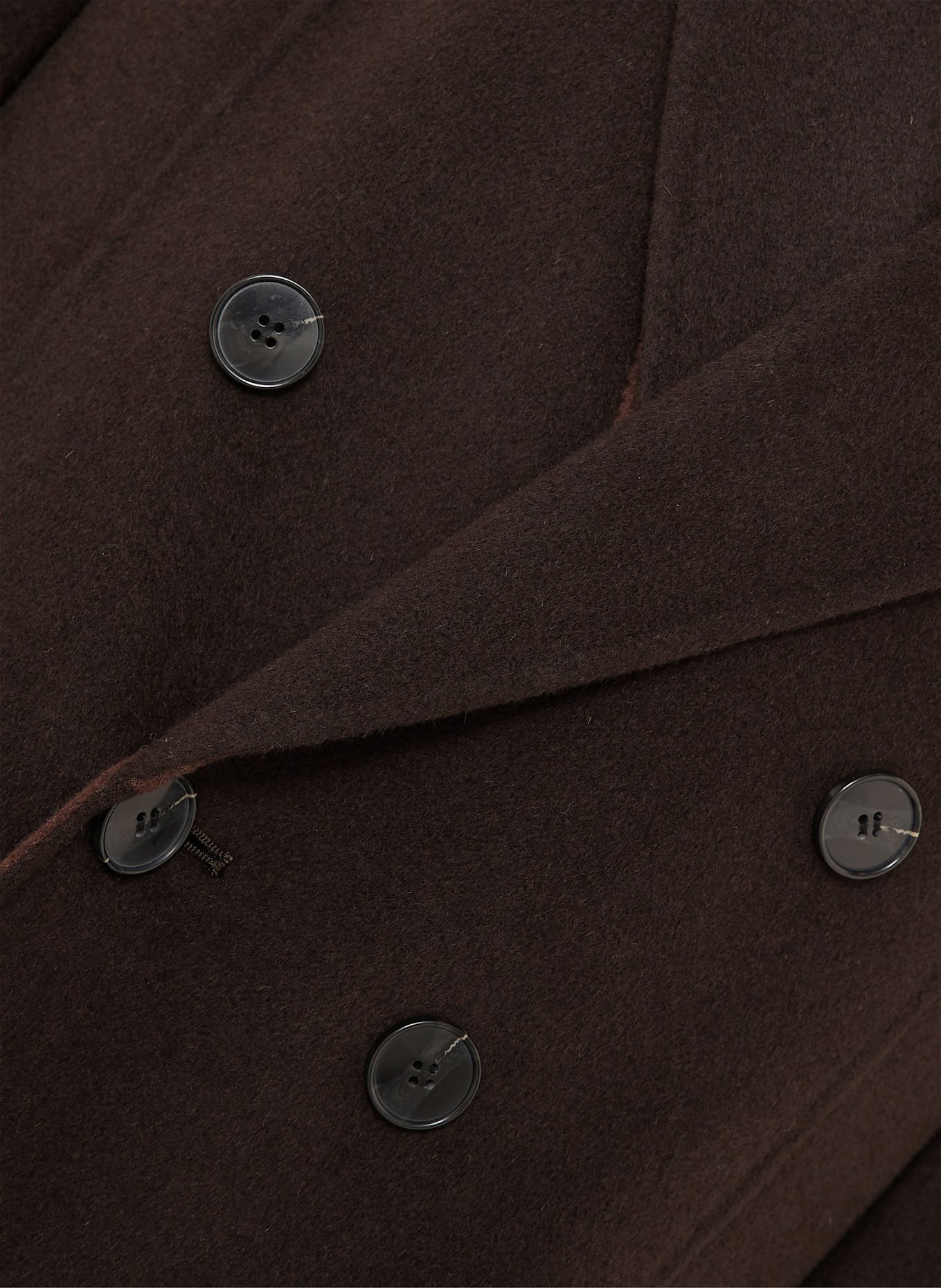 VICTORIA BECKHAM Wollmantel: DUNKELBRAUN