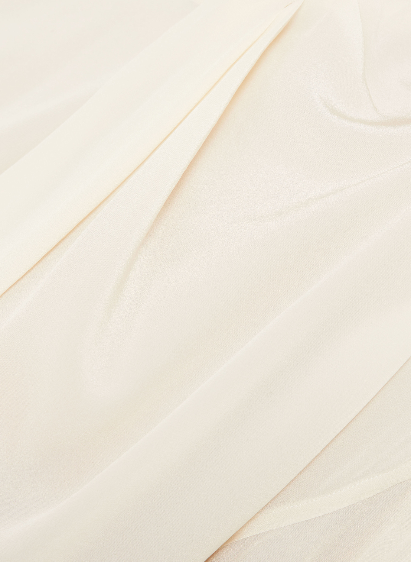 VICTORIA BECKHAM Bluzka z wiązaniem pod szyją z jedwabiu, z wycięciem: KREMOWY