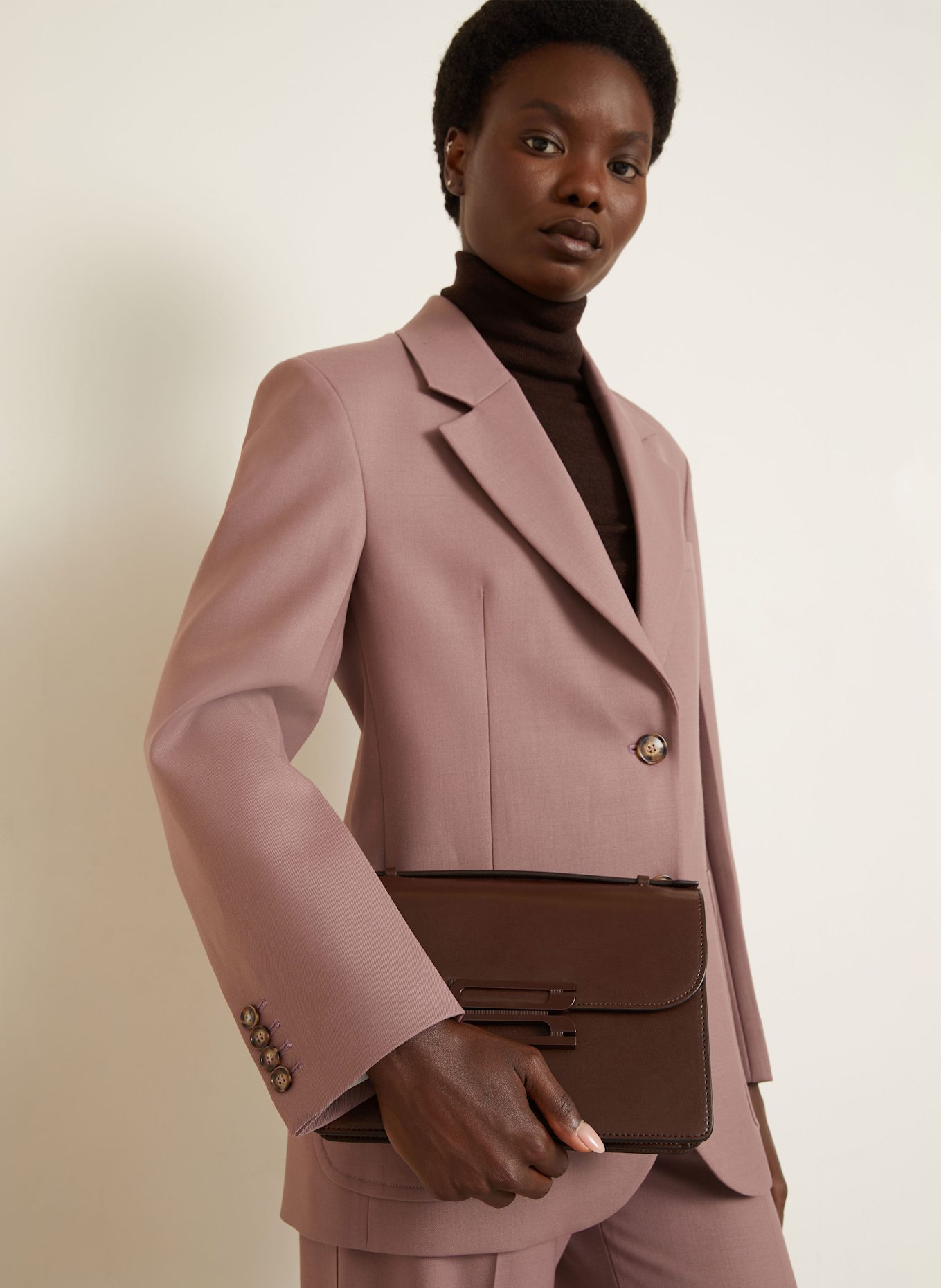 VICTORIA BECKHAM Umhängetasche DORIAN: DUNKELBRAUN