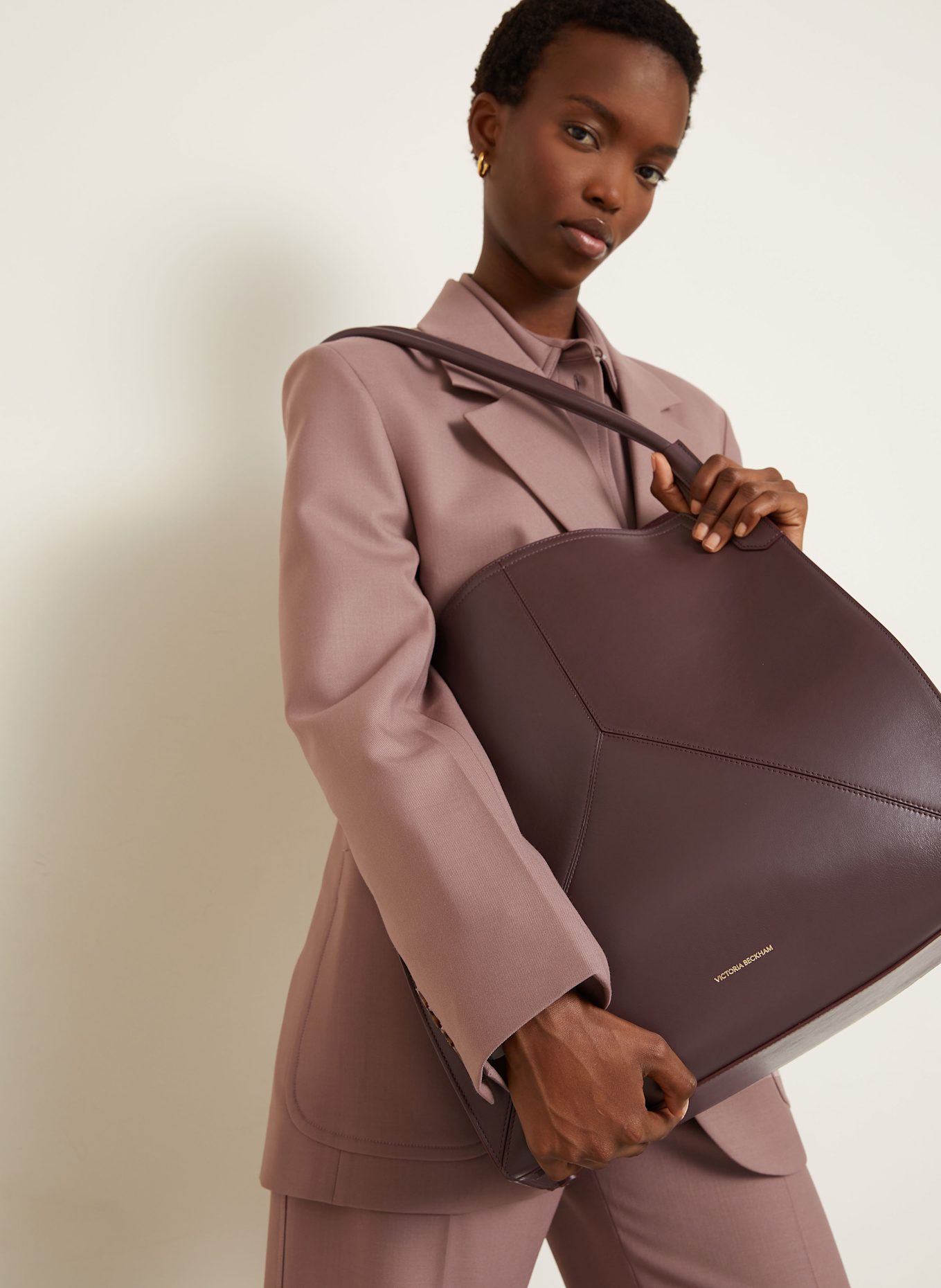 VICTORIA BECKHAM Shopper: DARK RED