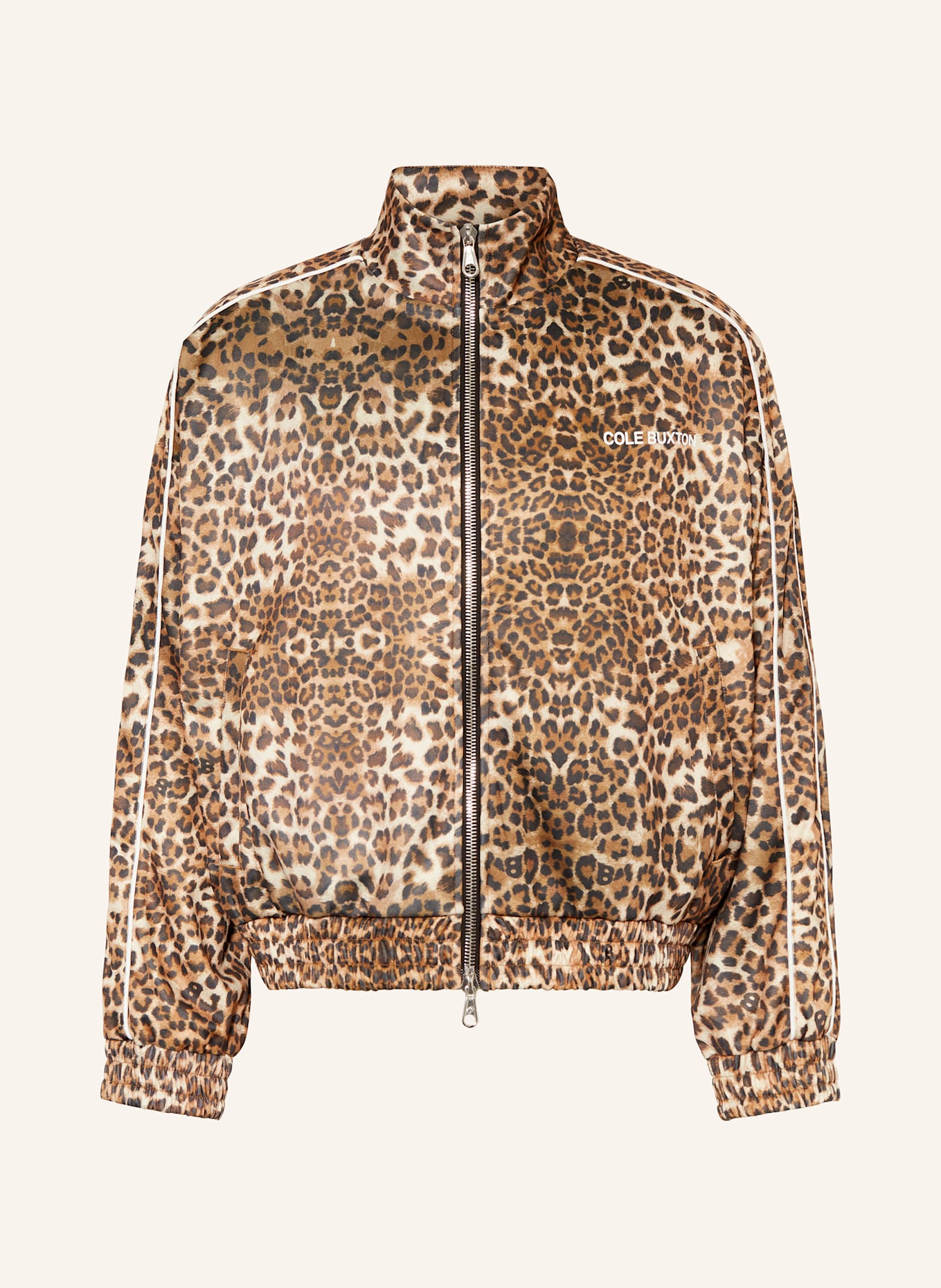 COLE BUXTON Sweatjacke: DUNKELORANGE / SCHWARZ / HELLBRAUN