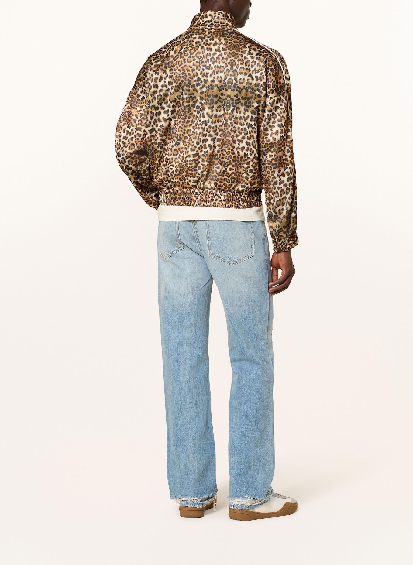 COLE BUXTON Sweatjacke: DUNKELORANGE / SCHWARZ / HELLBRAUN