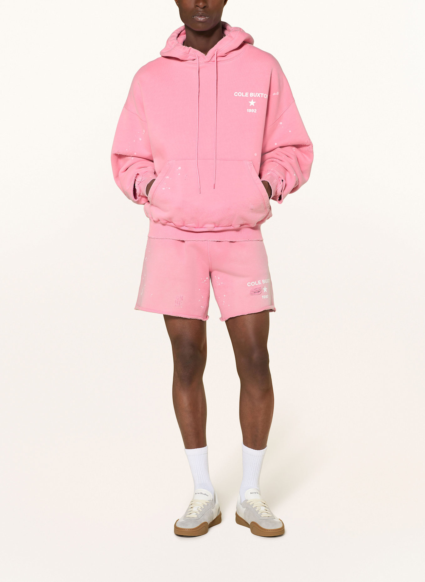 COLE BUXTON Hoodie: ROSA / WEISS
