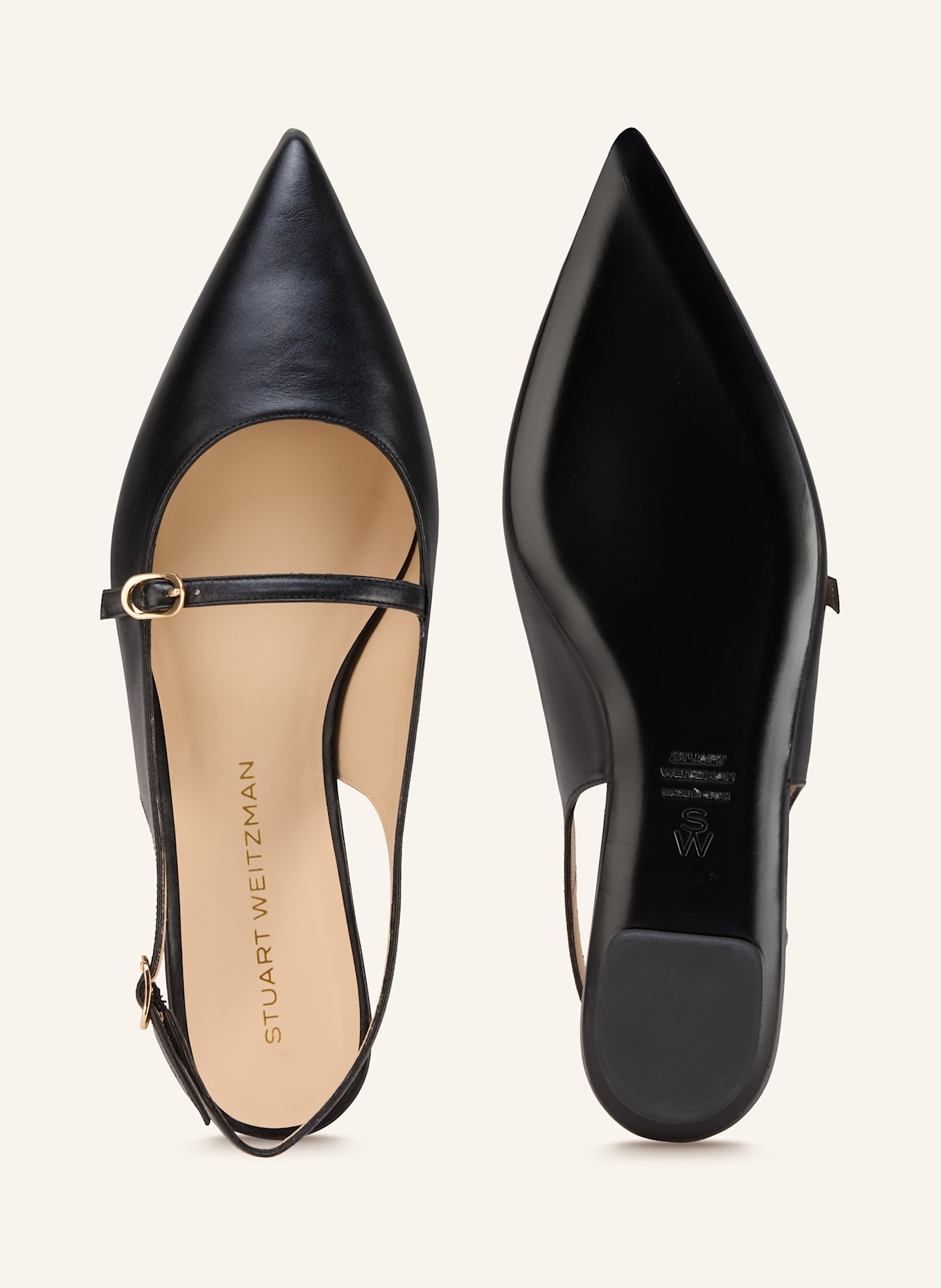 STUART WEITZMAN Slingballerinas EMILIA: SCHWARZ