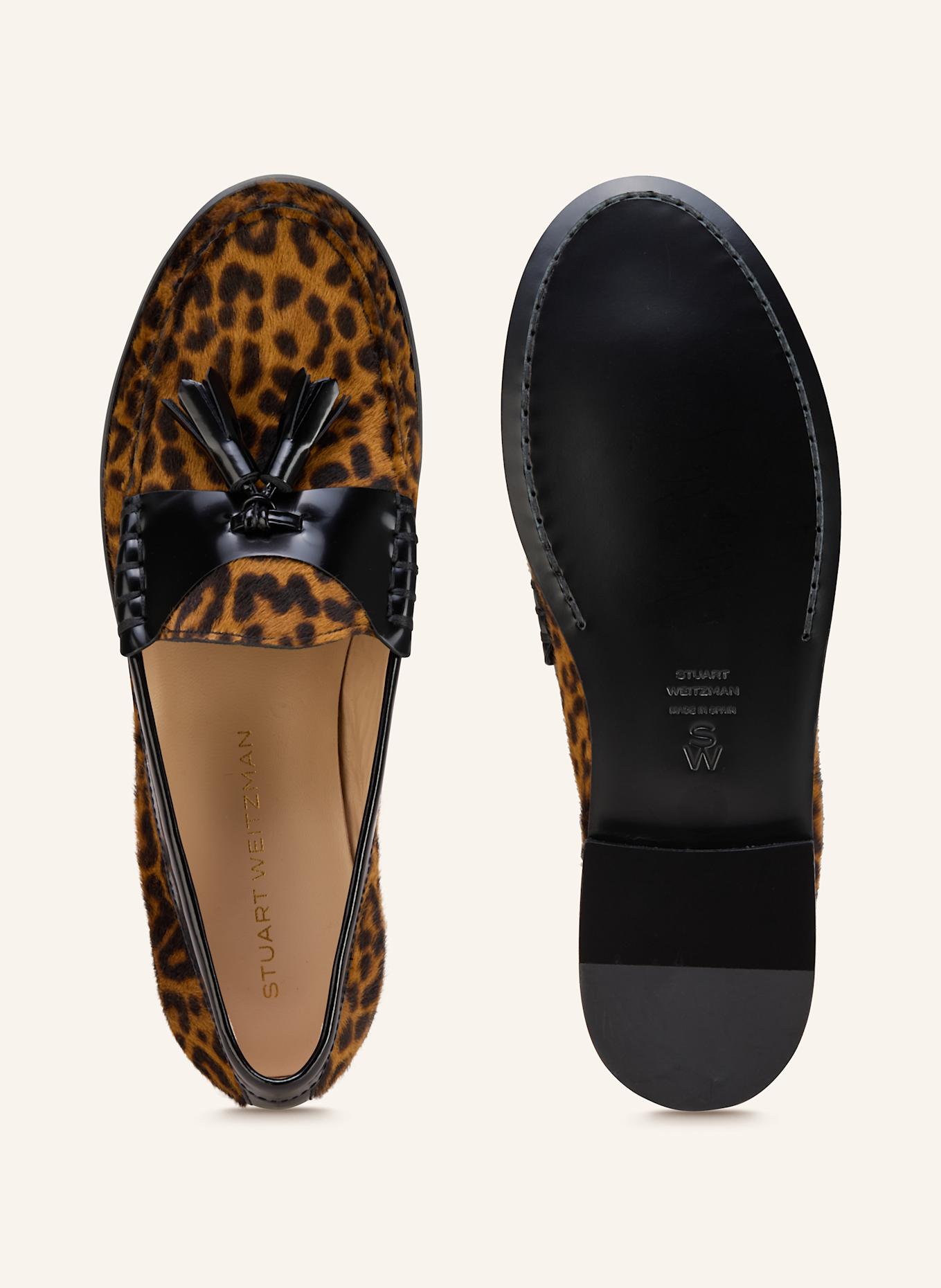 STUART WEITZMAN Loafer LOTTIE: DUNKELORANGE/ SCHWARZ