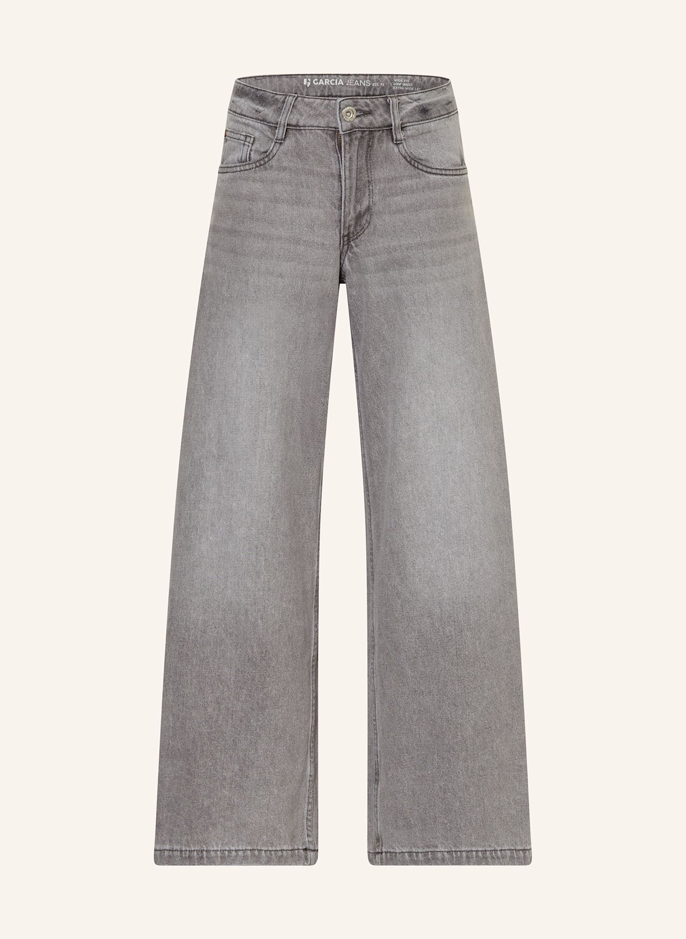 GARCIA Jeans Wide Fit: DUNKELGRAU