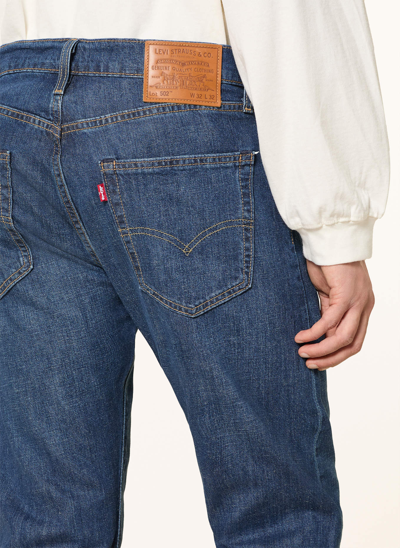 Levi's® Jeans 502 Tapered Fit: 36 Dark Indigo - Worn In