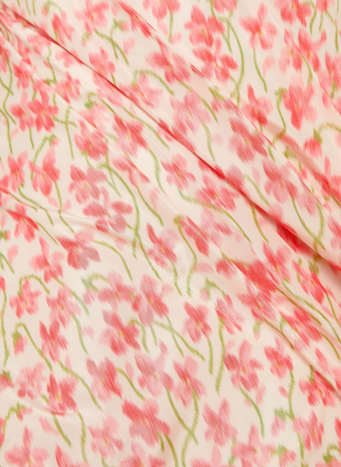 LOEWE Cocktailkleid mit Seide: WEISS / PINK