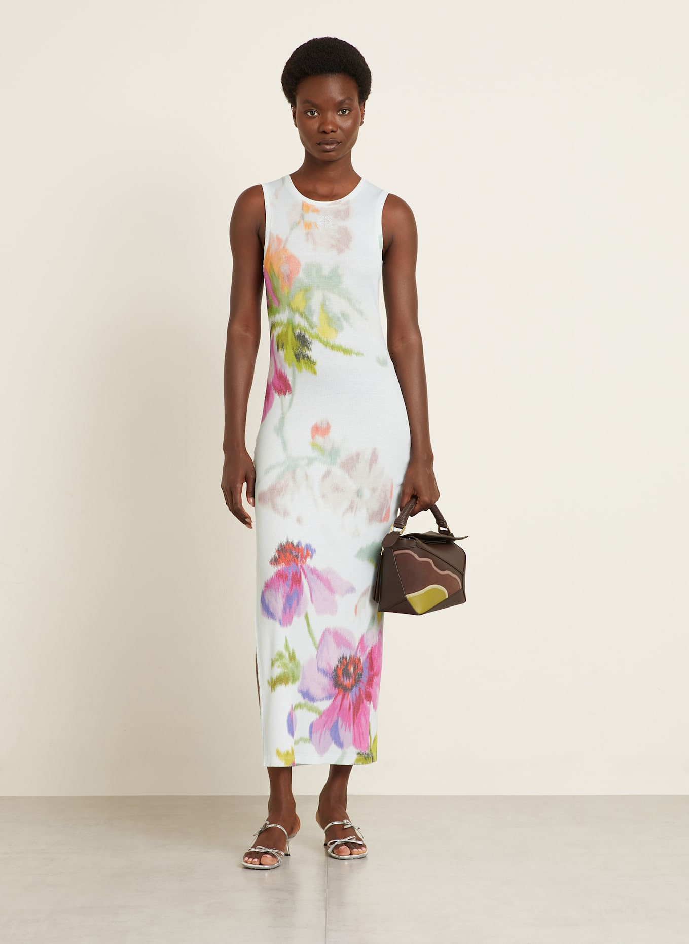 LOEWE Kleid: MINT / NEONPINK / GELB