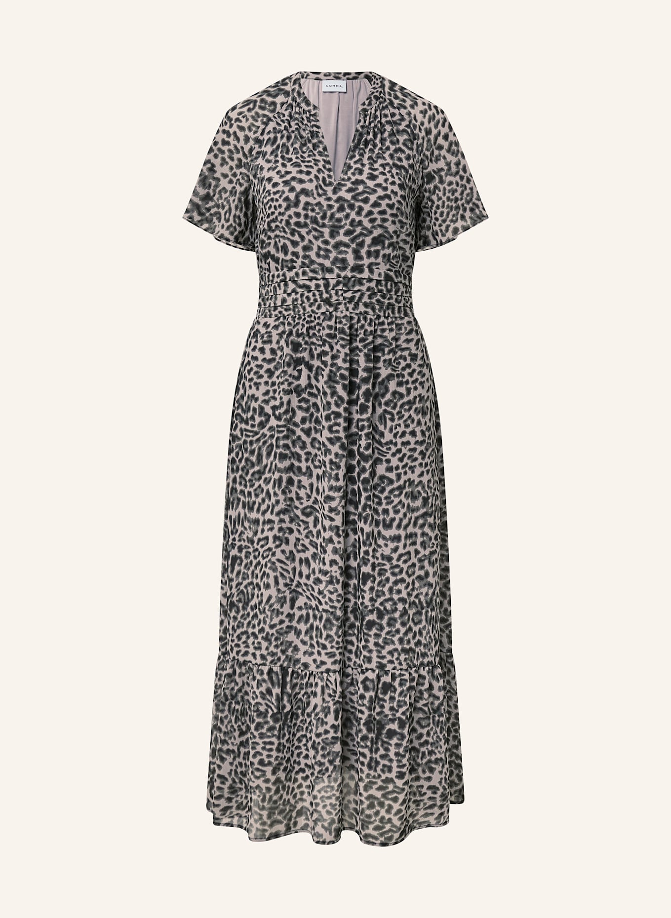 comma Kleid: GRAU/ SCHWARZ