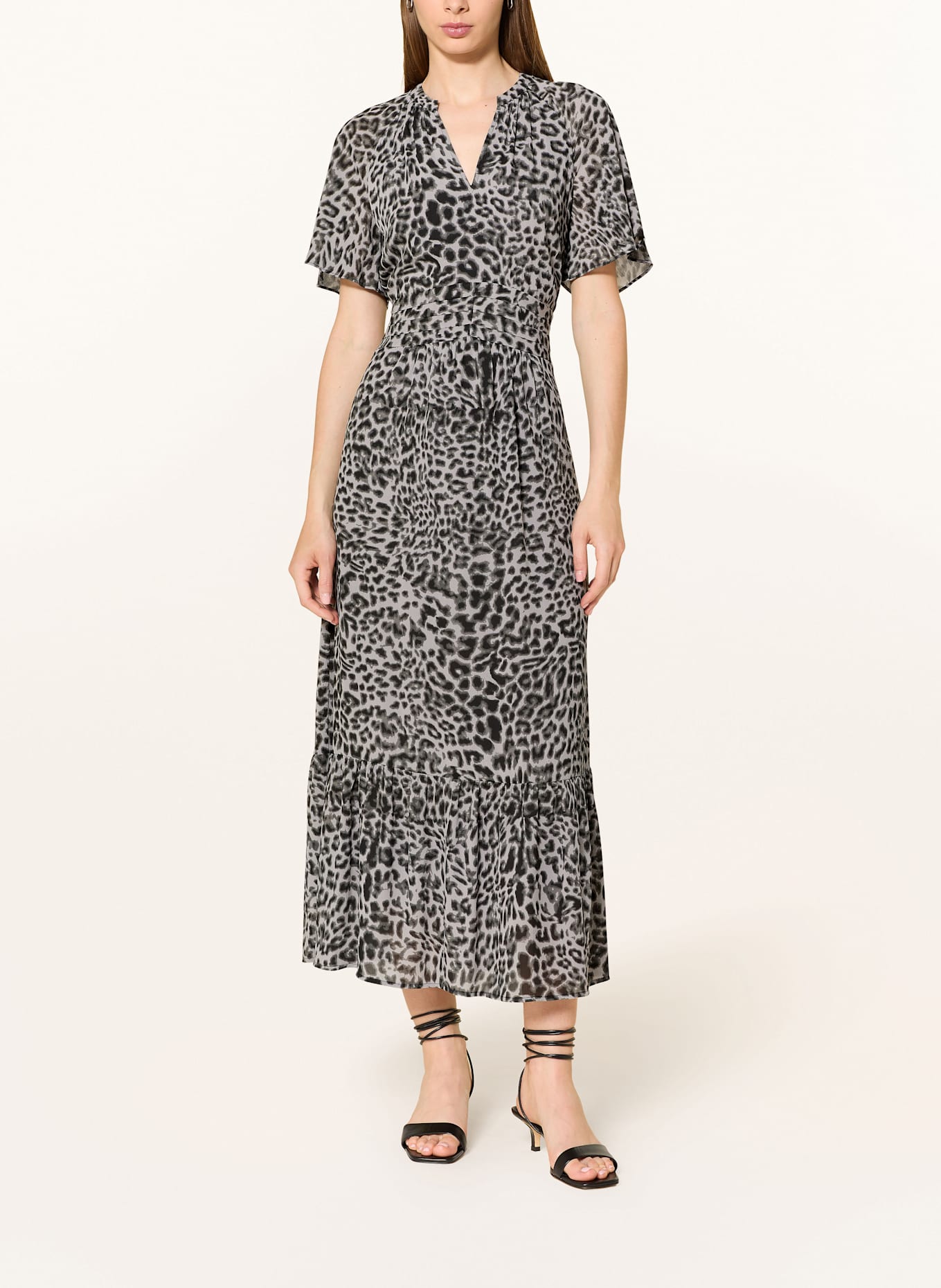 comma Kleid: GRAU/ SCHWARZ