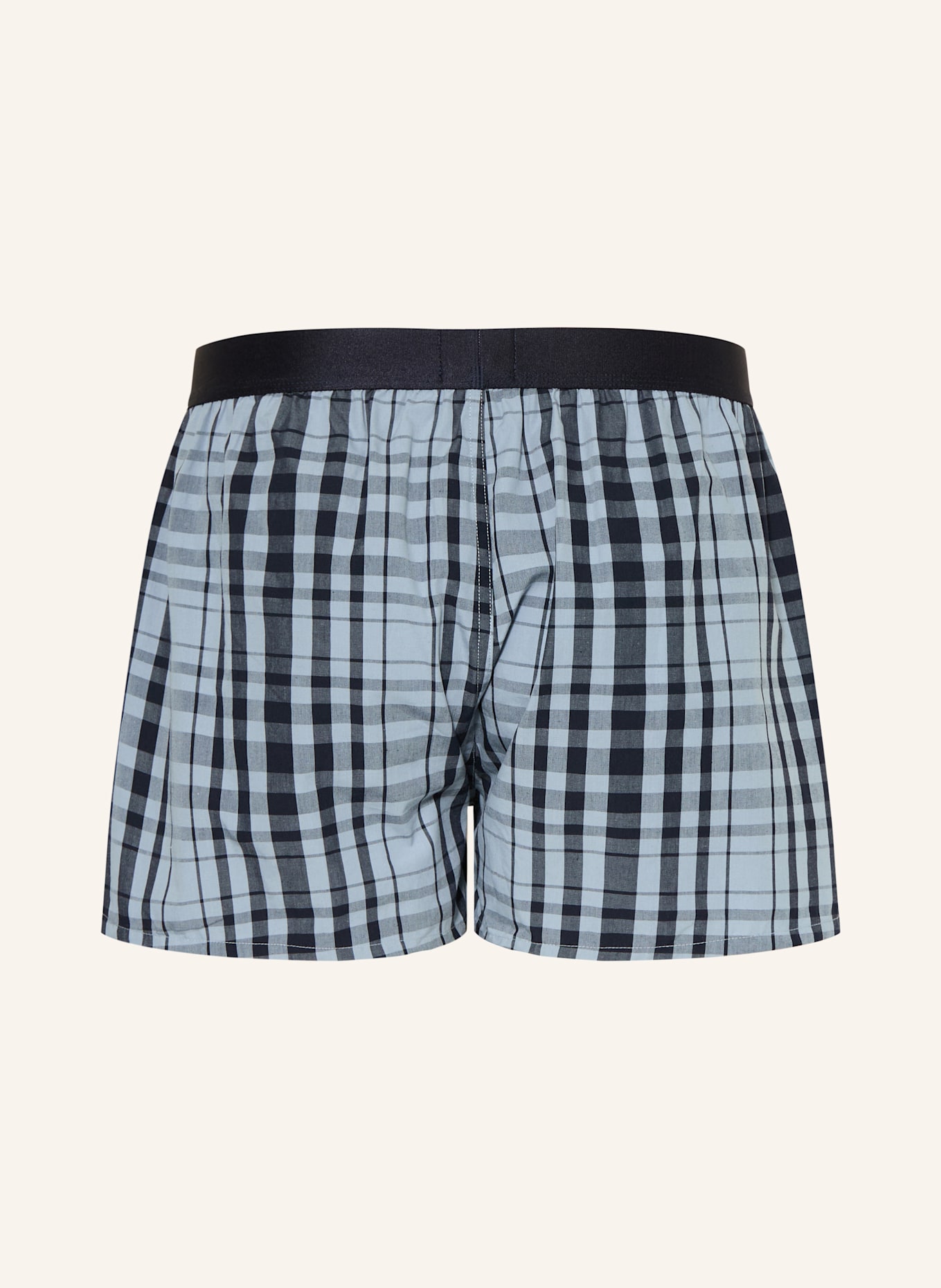 BOSS 2er-Pack Web-Boxershorts: DUNKELBLAU / HELLBLAU
