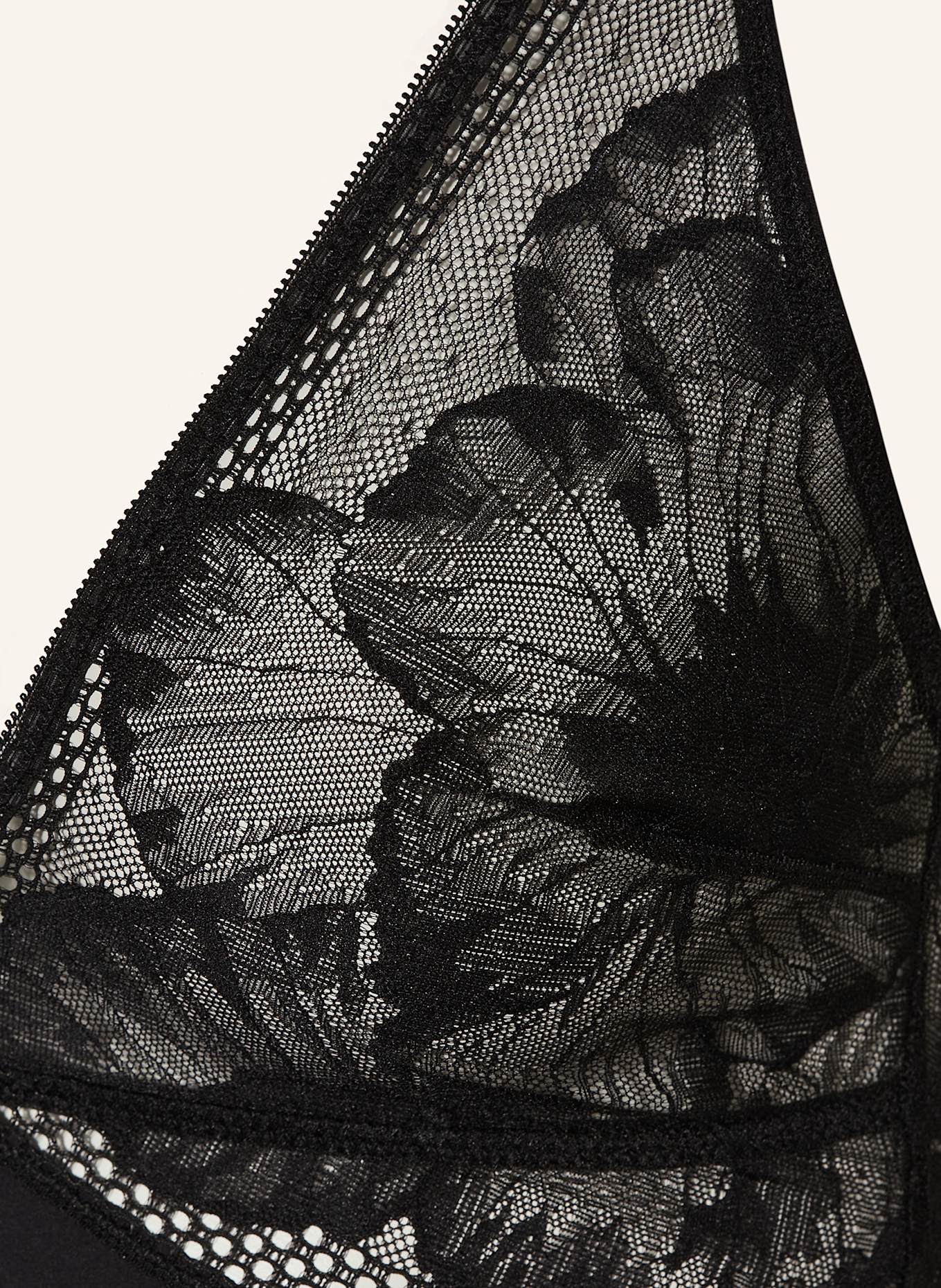 BOSS String-Body PEONY LACE: SCHWARZ