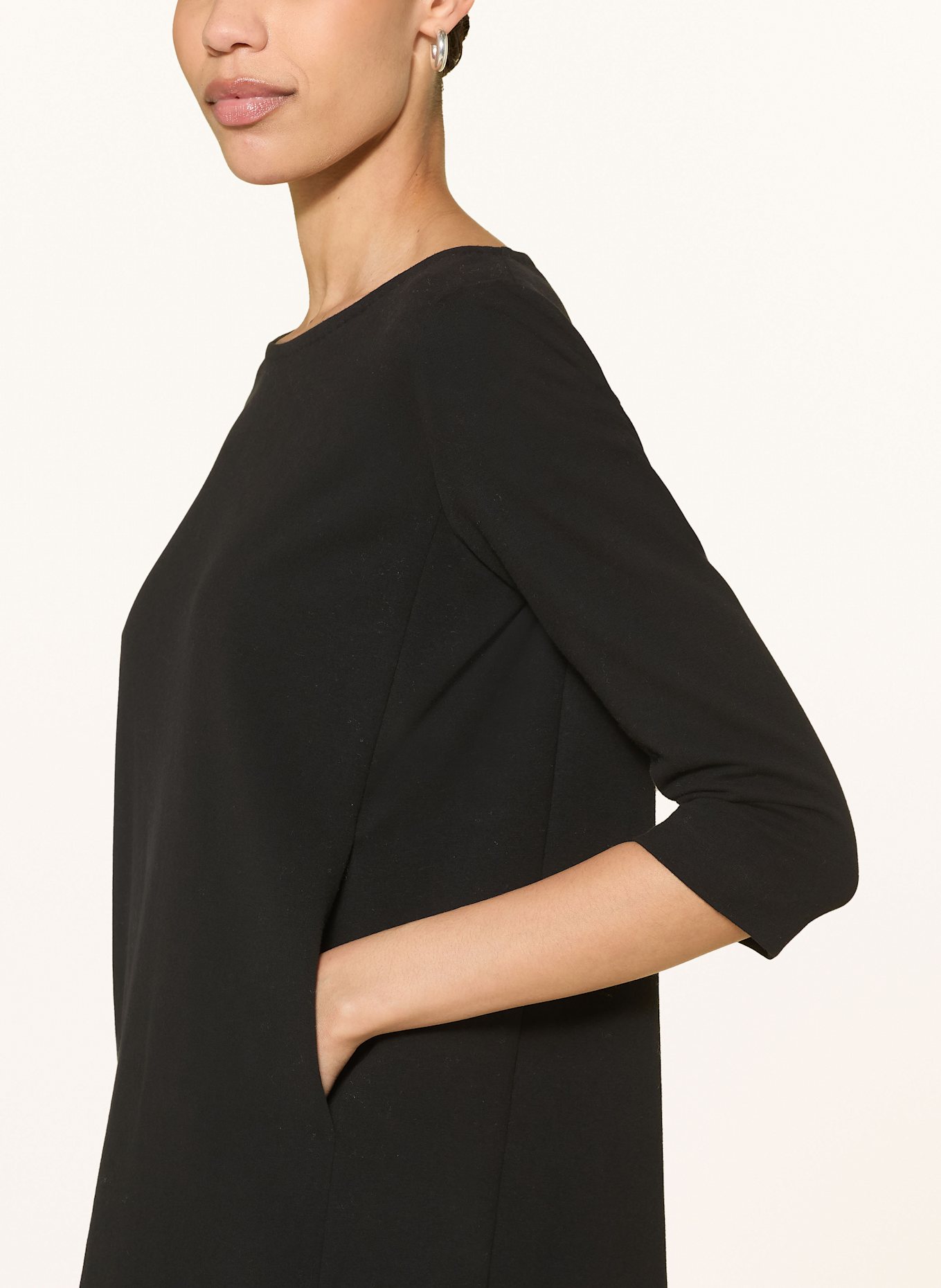 CIRCOLO 1901 Kleid mit 3/4-Arm: SCHWARZ