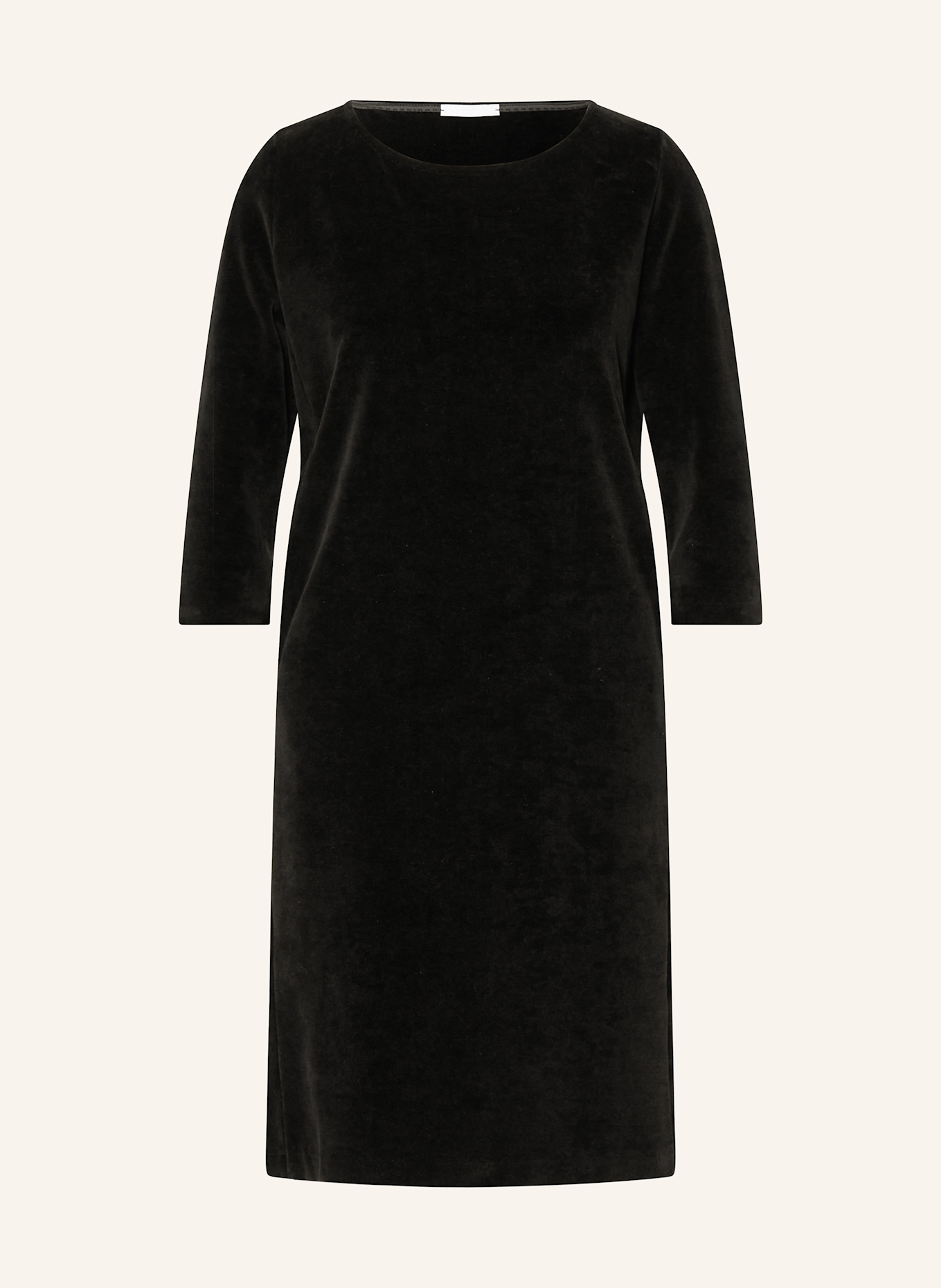 CIRCOLO 1901 Samtkleid mit 3/4-Arm: SCHWARZ