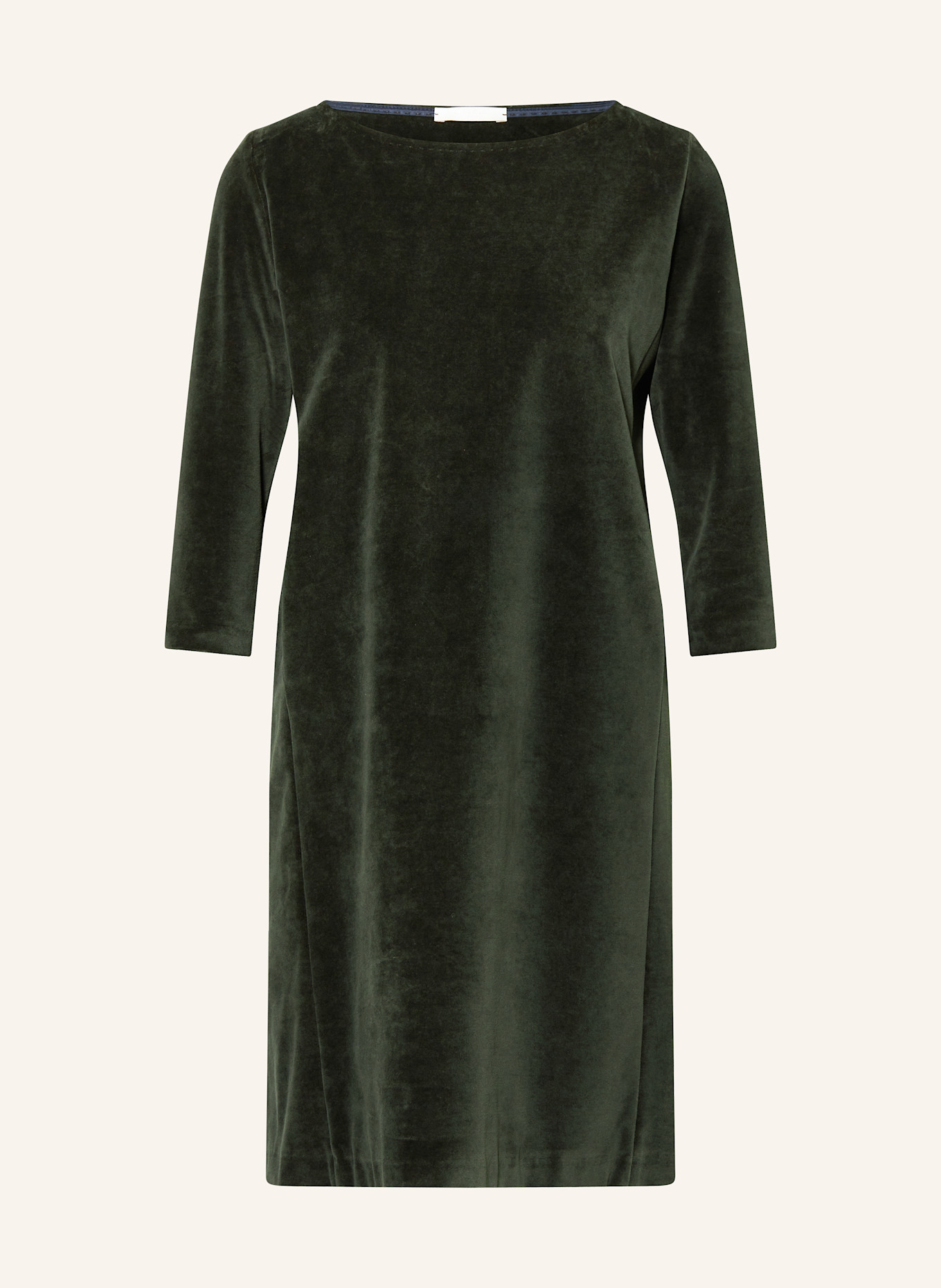 CIRCOLO 1901 Samtkleid mit 3/4-Arm: DUNKELGRÜN
