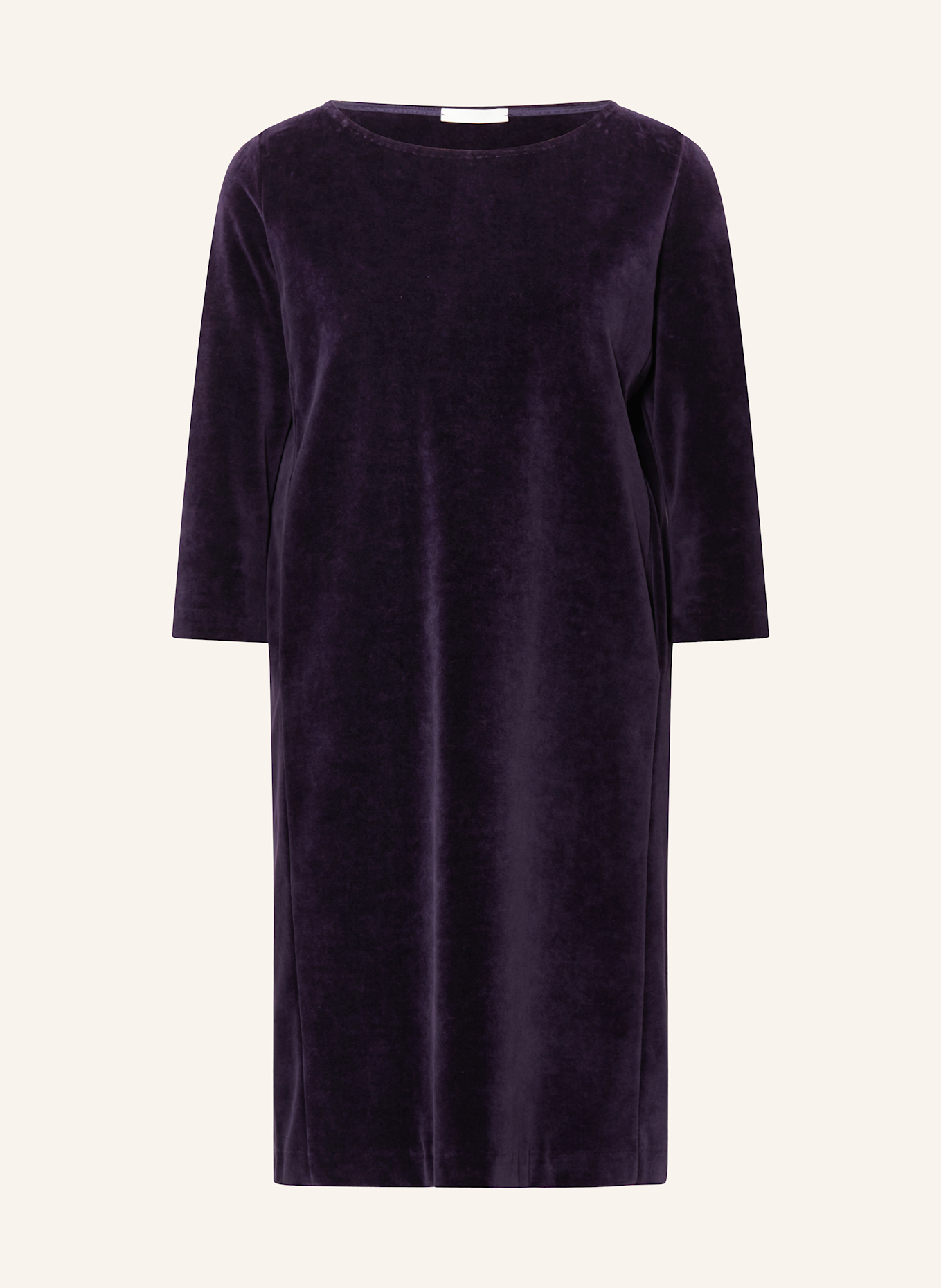 CIRCOLO 1901 Samtkleid mit 3/4-Arm: DUNKELLILA