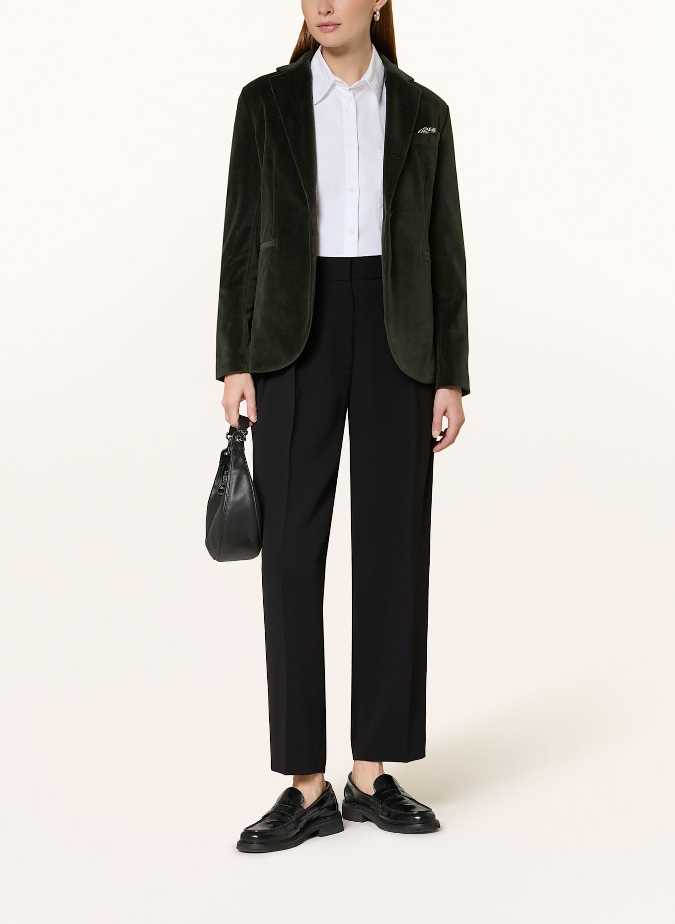 CIRCOLO 1901 Samtblazer: DUNKELGRÜN