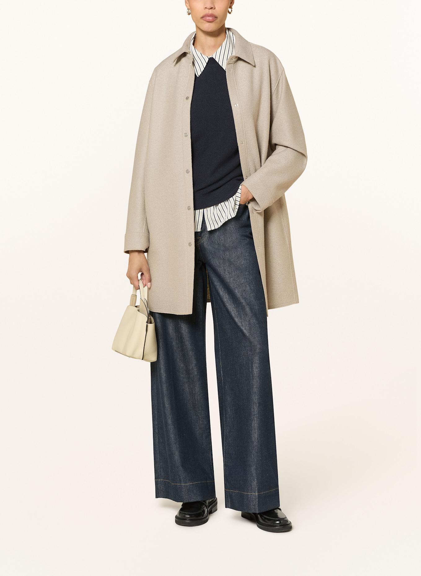 HERNO Wollmantel: HELLGRAU