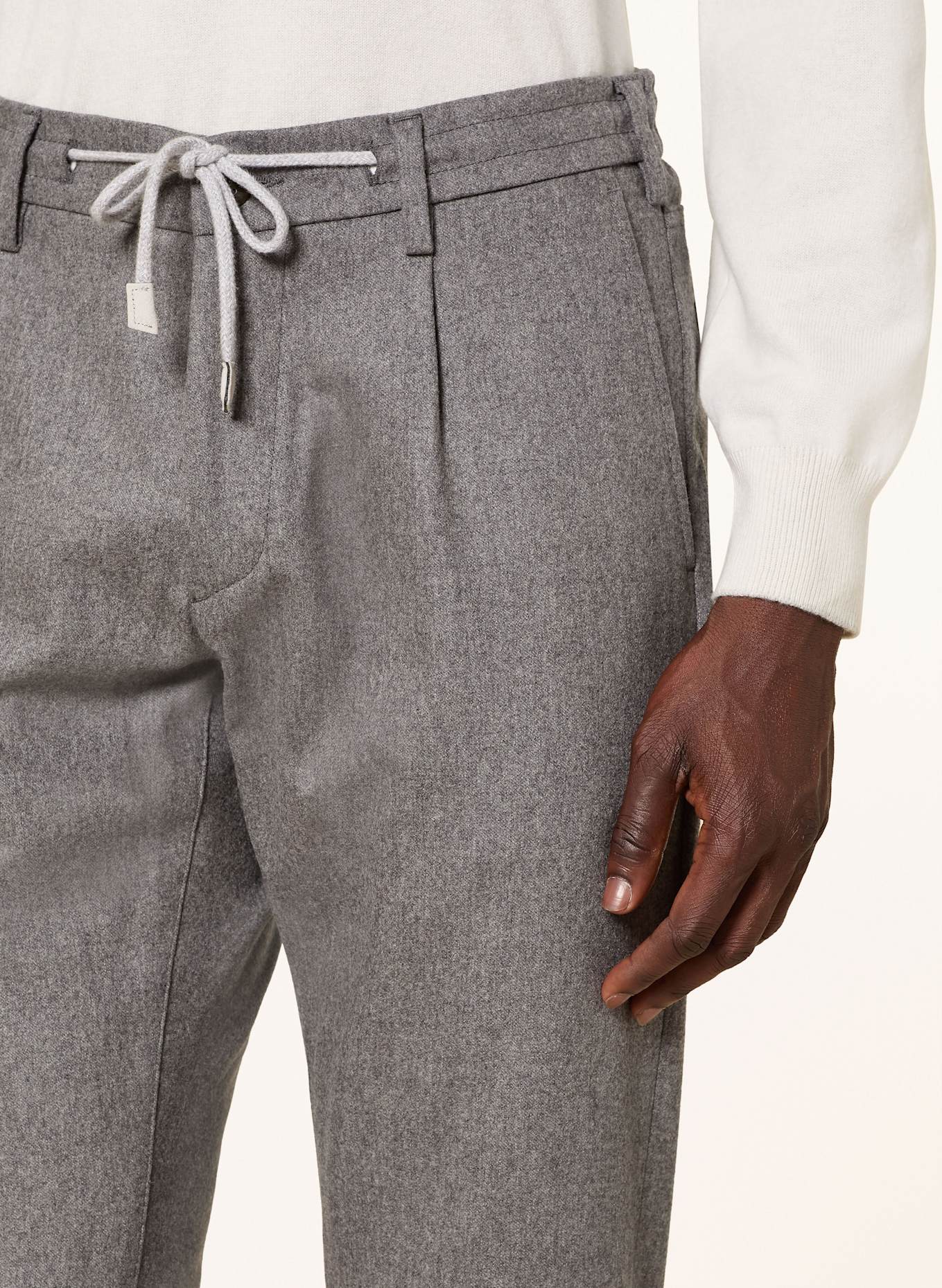 eleventy Trousers extra slim fit: LIGHT GRAY