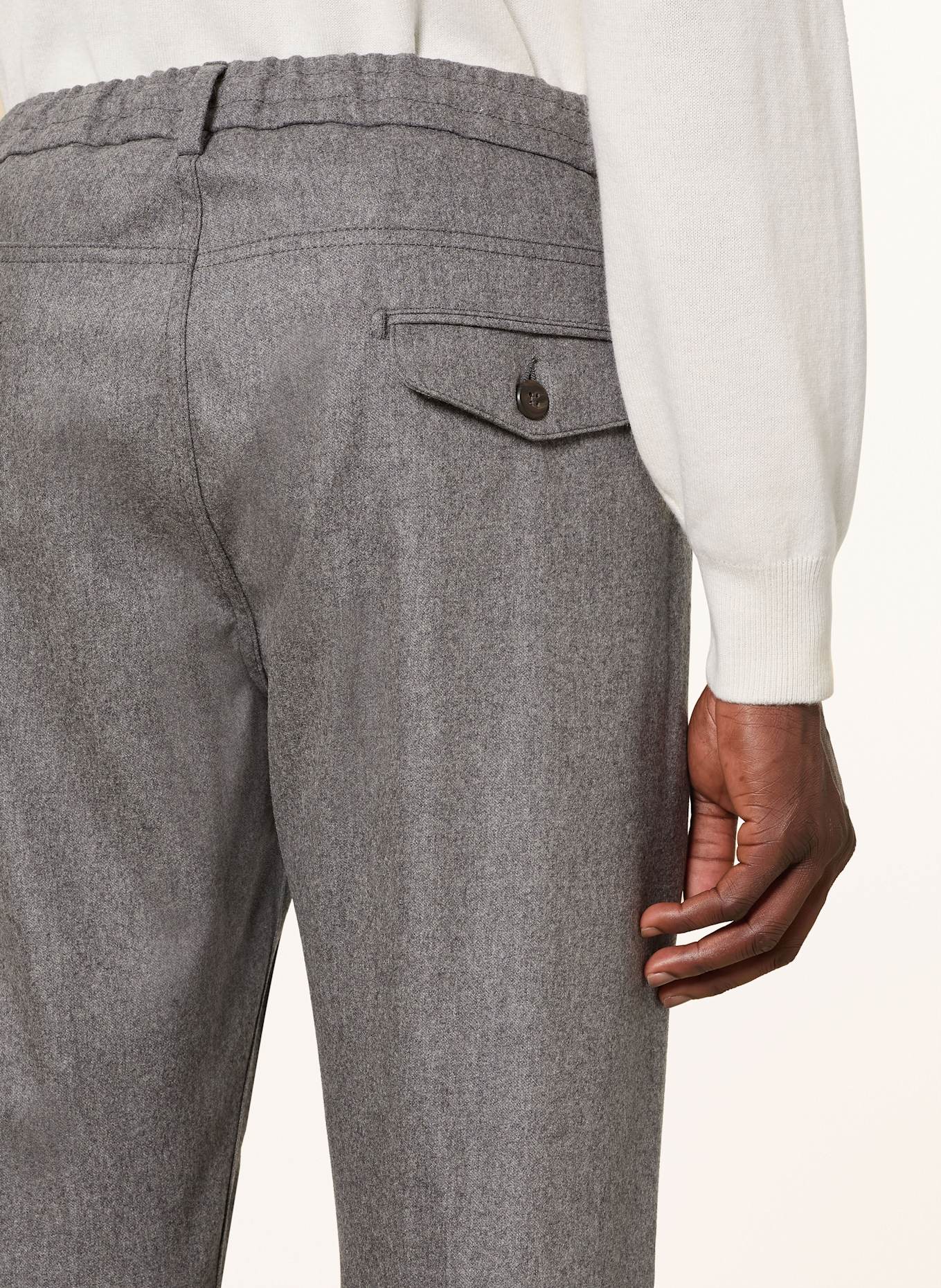 eleventy Trousers extra slim fit: LIGHT GRAY