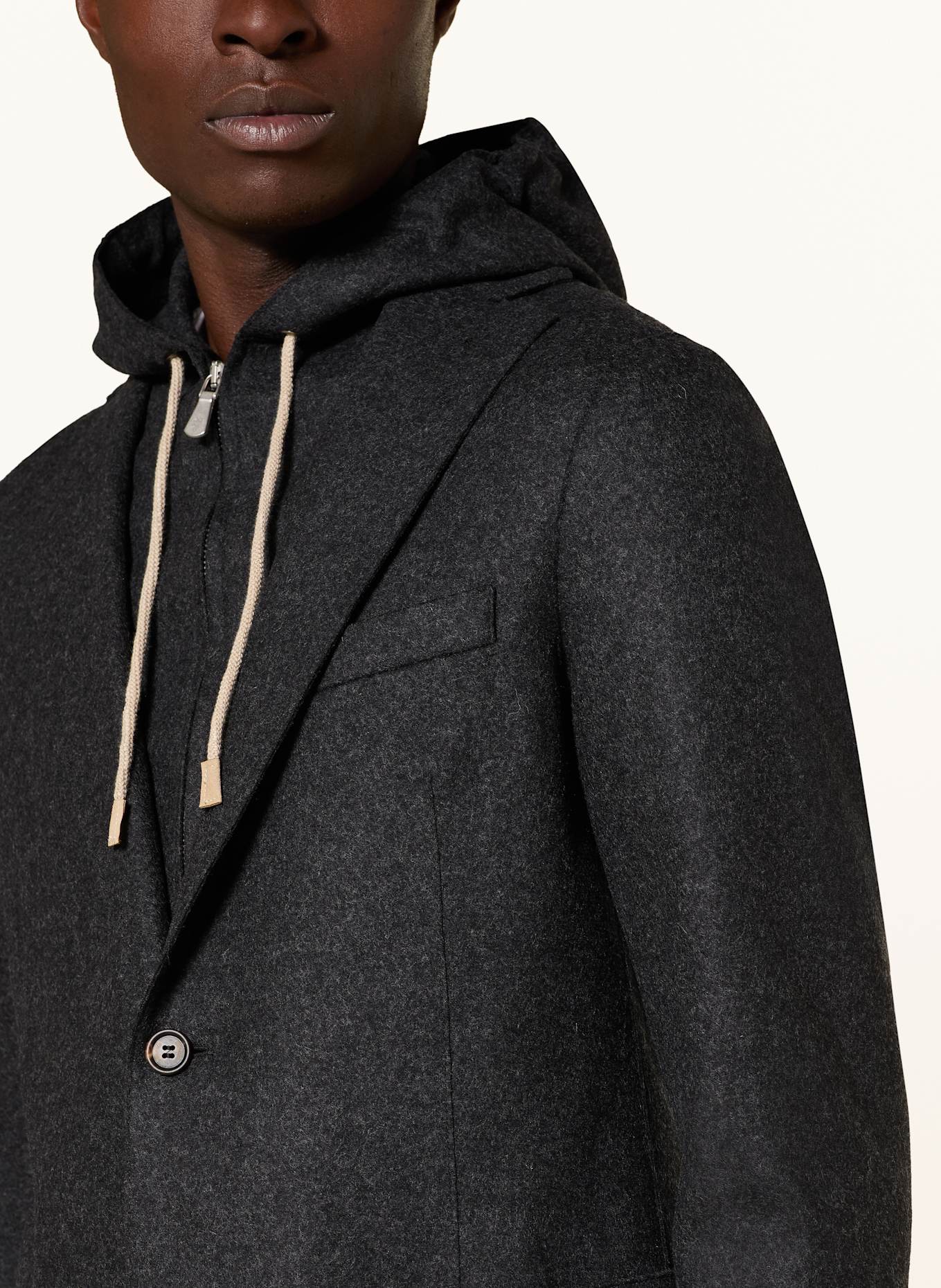 eleventy Marynarka extra slim fit: CZARNY