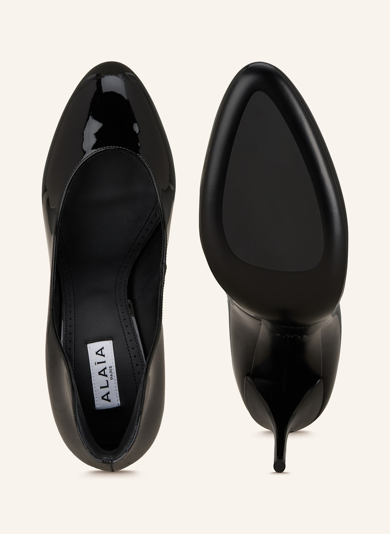 ALAÏA Lakované lodičky: ČERNÁ