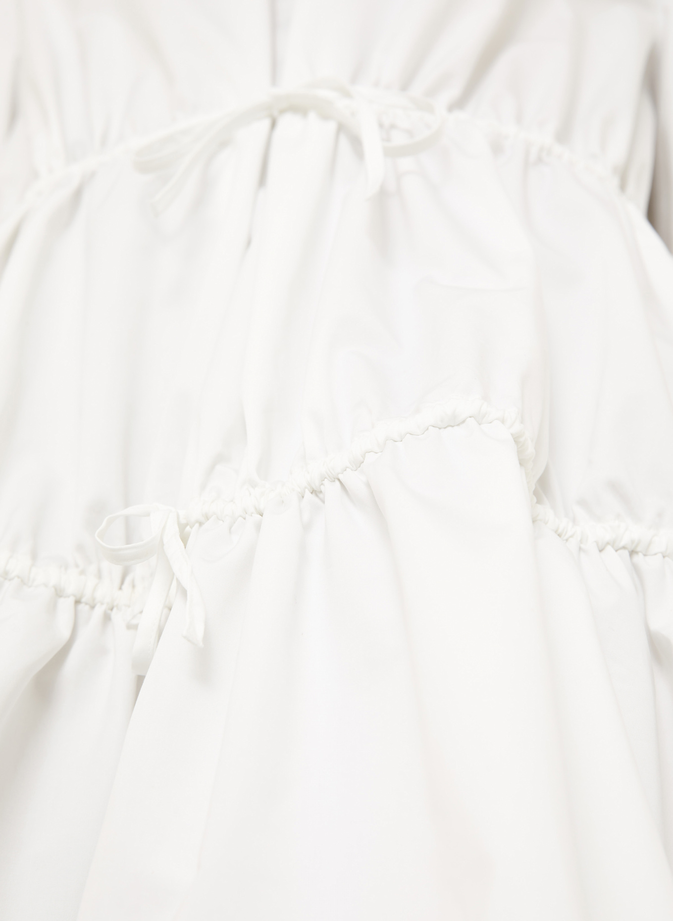 ALAÏA Kleid mit 3/4-Arm: WEISS