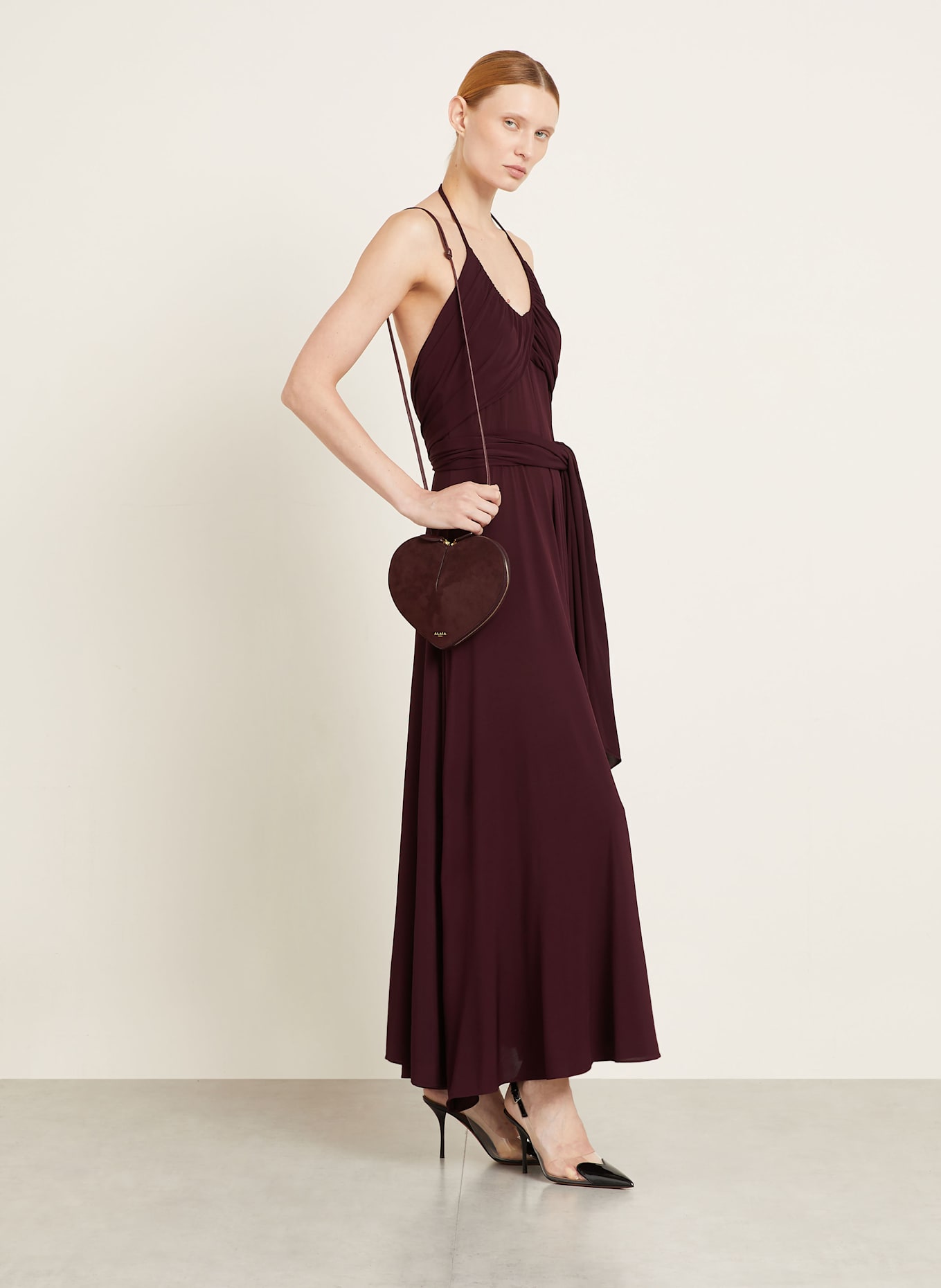 ALAÏA Crossbody bag LE COEUR: DARK RED