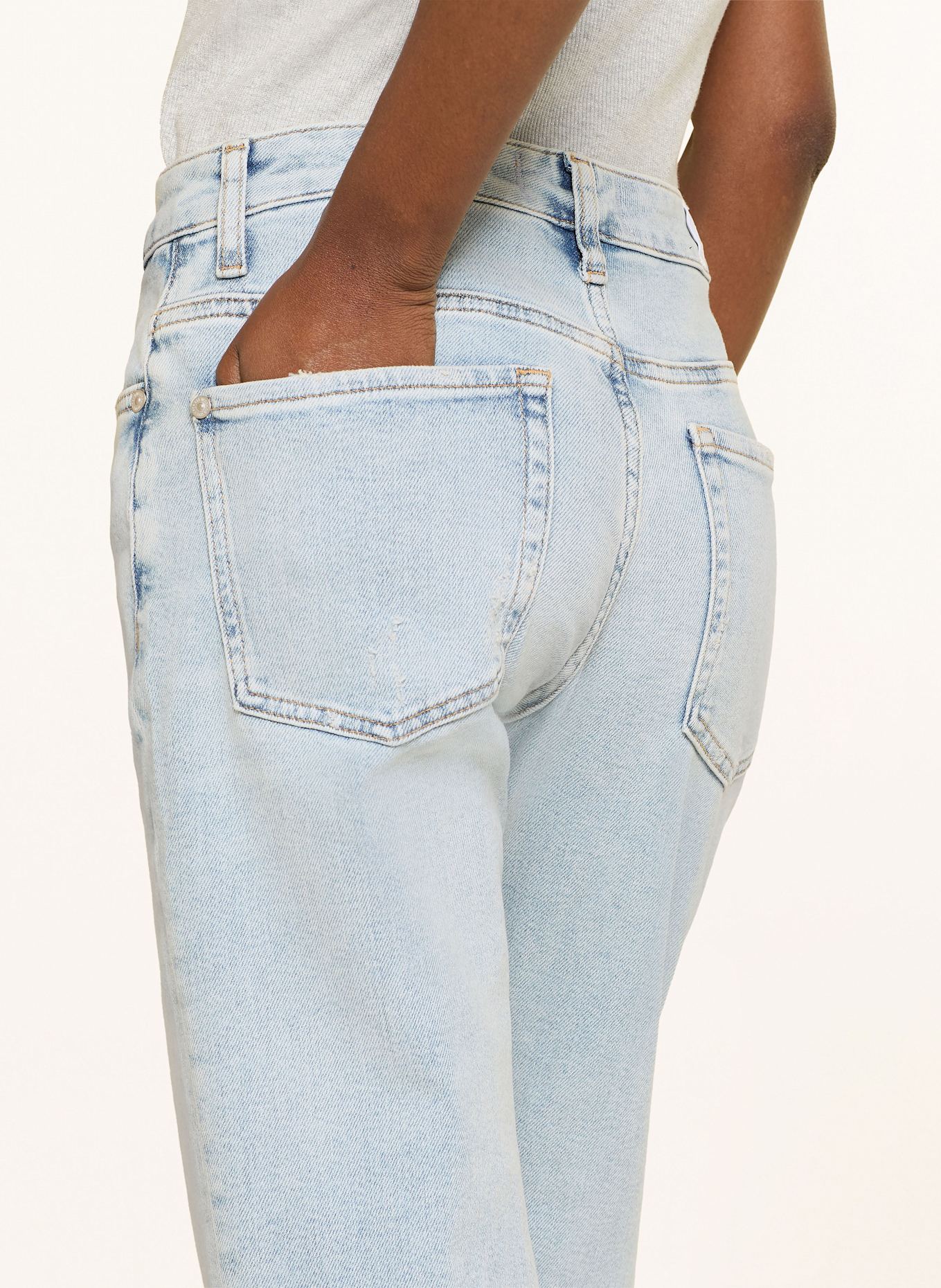 7 for all mankind Straight Leg Jeans CALIE: 1A0 Sunset Beach