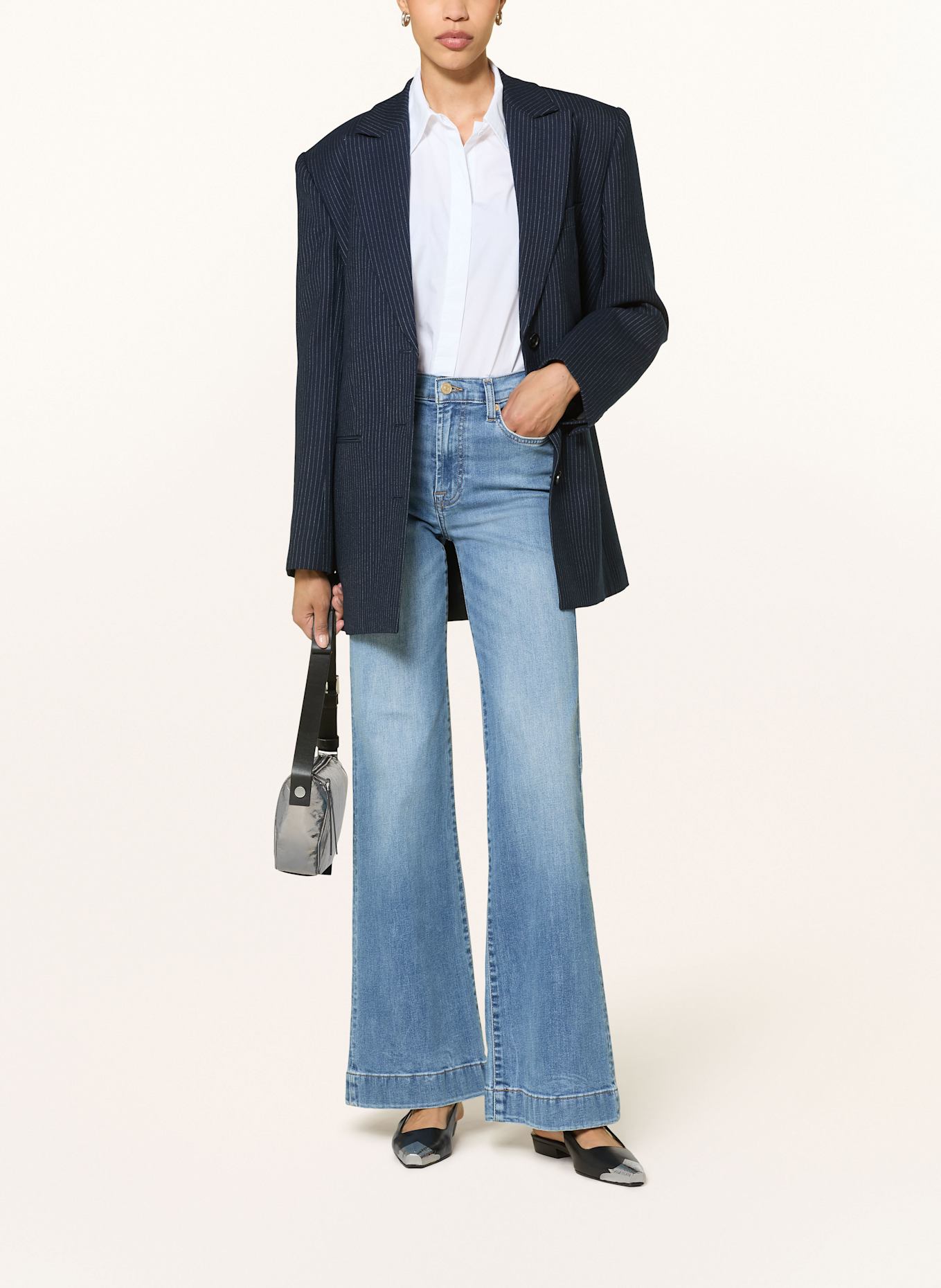 7 Moschino mid-rise slim fit Con jeans Madame Mini Dress: 1BV Pine
