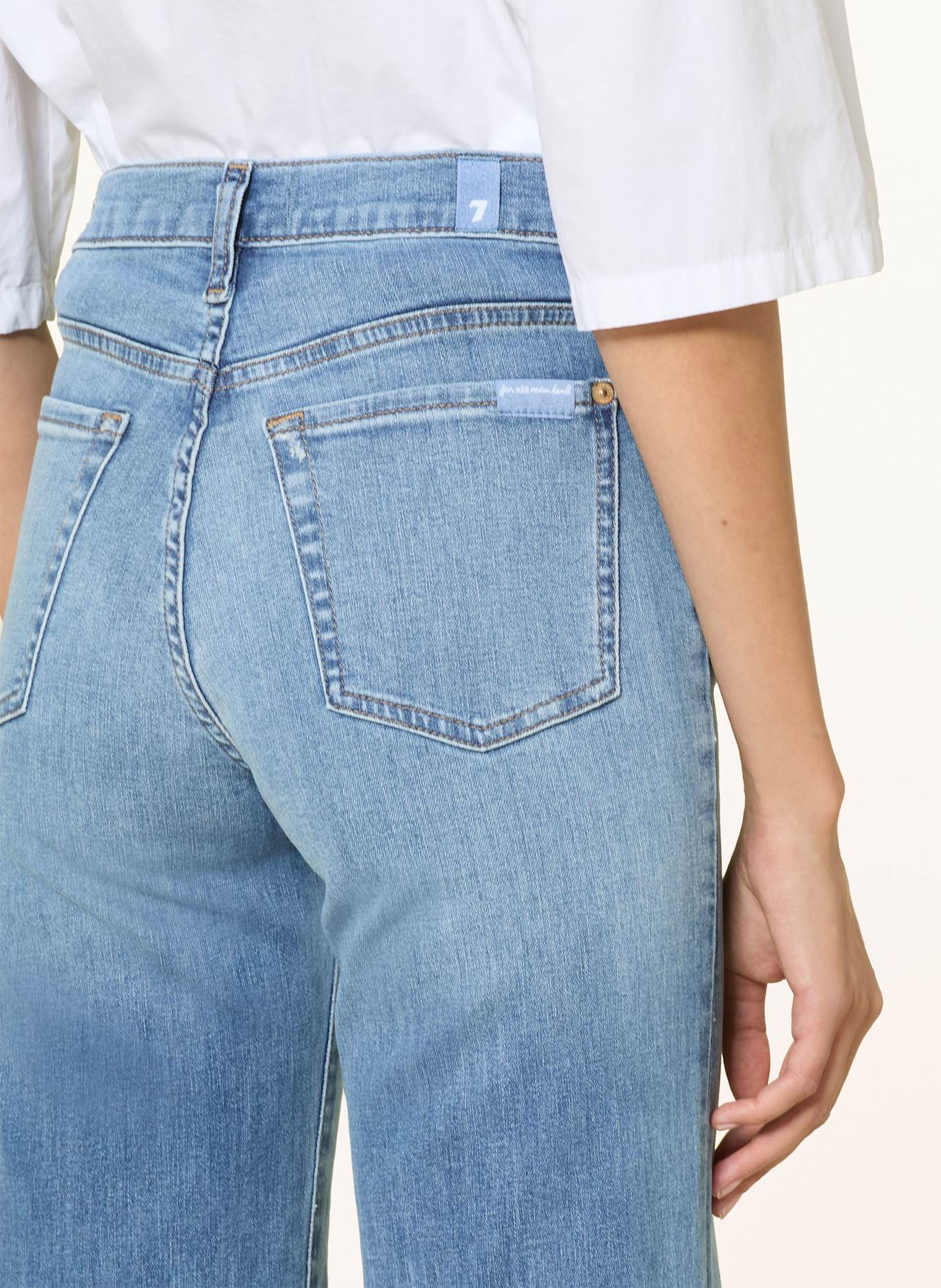 7 Moschino mid-rise slim fit Con jeans Madame Mini Dress: 1BV Pine