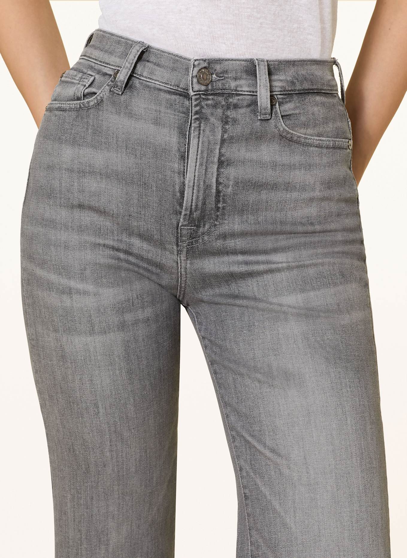 7 for all mankind Flared džíny MODERN DOJO: OHO Soho Grey