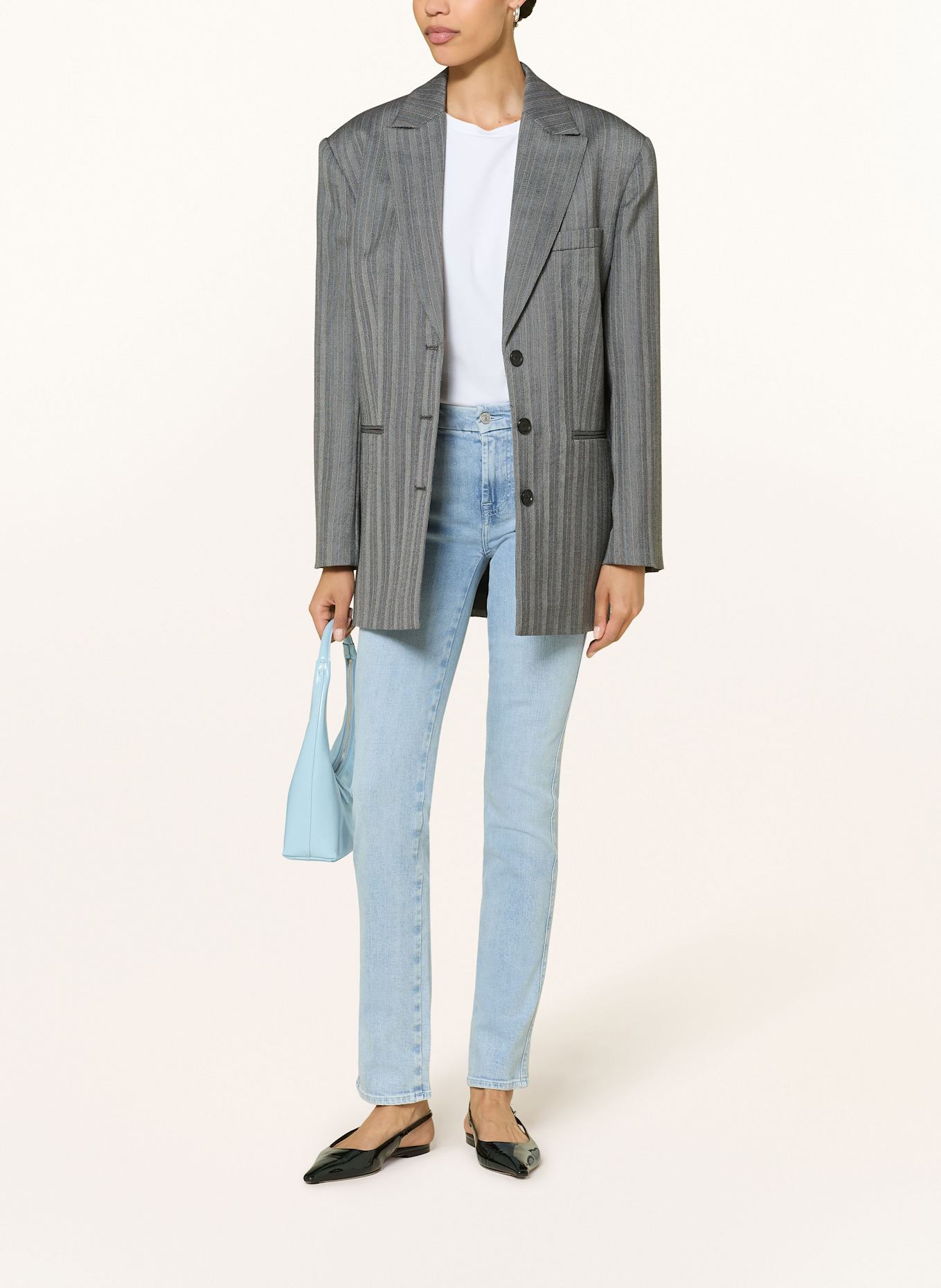 7 for all mankind Straight Jeans KIMMIE STRAIGHT: 1BU LIGHT BLUE