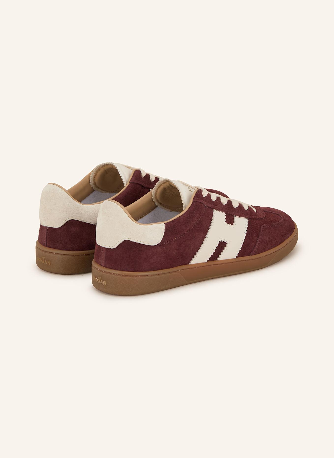 HOGAN Sneakersy HOGAN COOL: CIEMNOCZERWONY/ ECRU