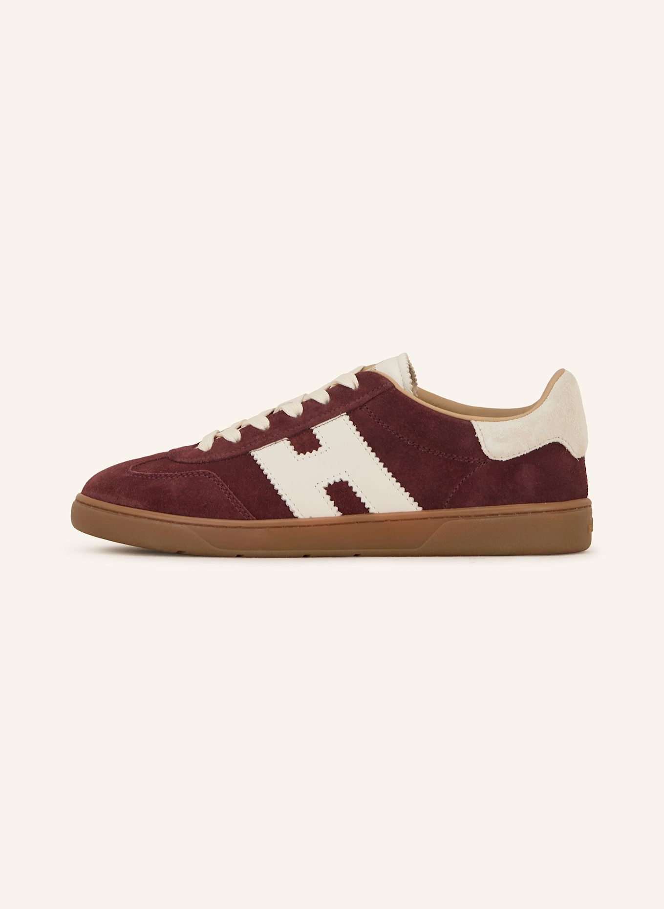 HOGAN Sneakersy HOGAN COOL: CIEMNOCZERWONY/ ECRU