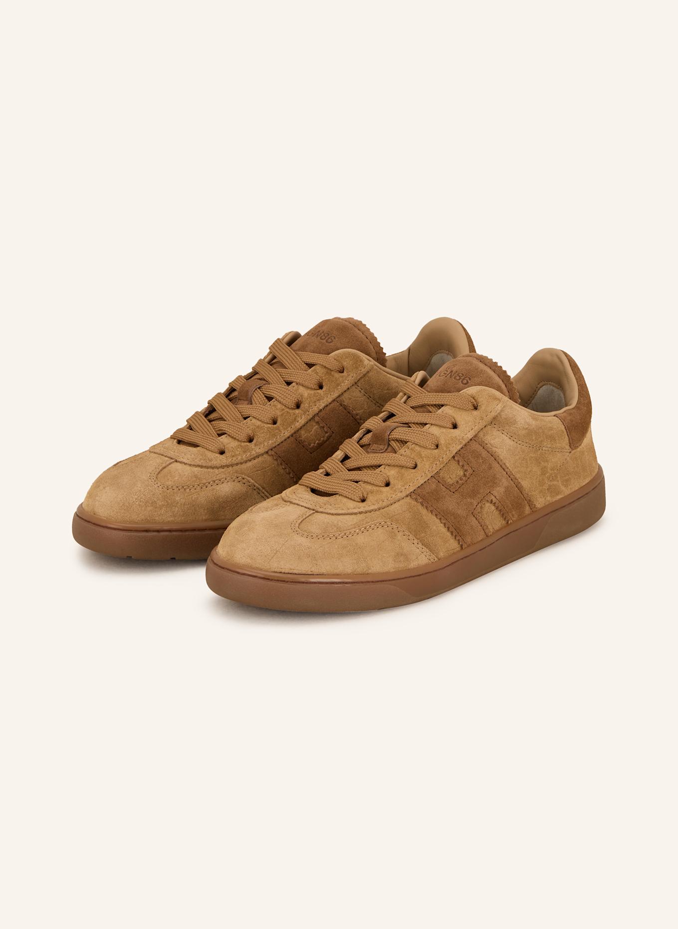 HOGAN Sneakersy COOL: CAMELOWY