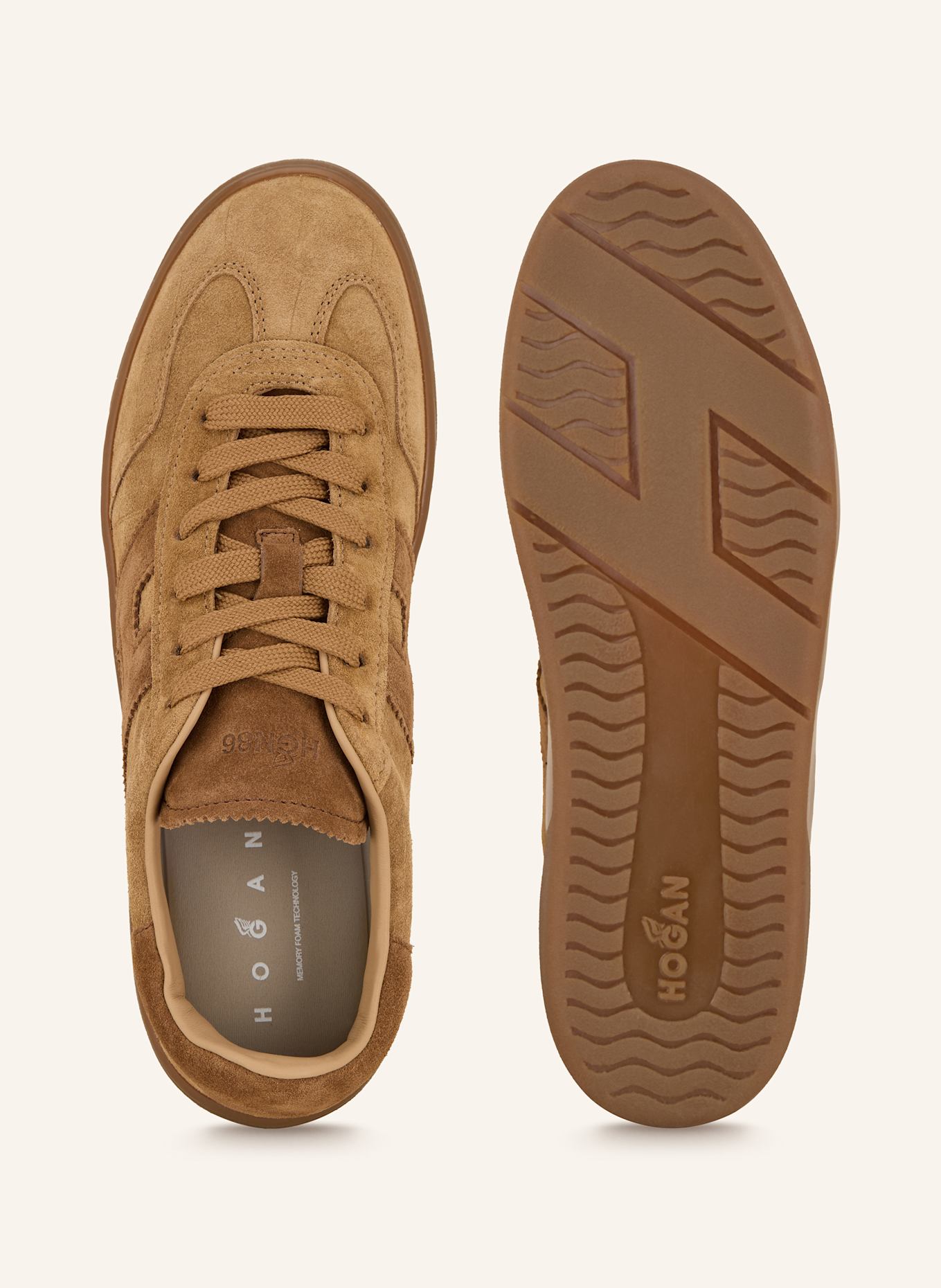 HOGAN Sneakersy COOL: CAMELOWY