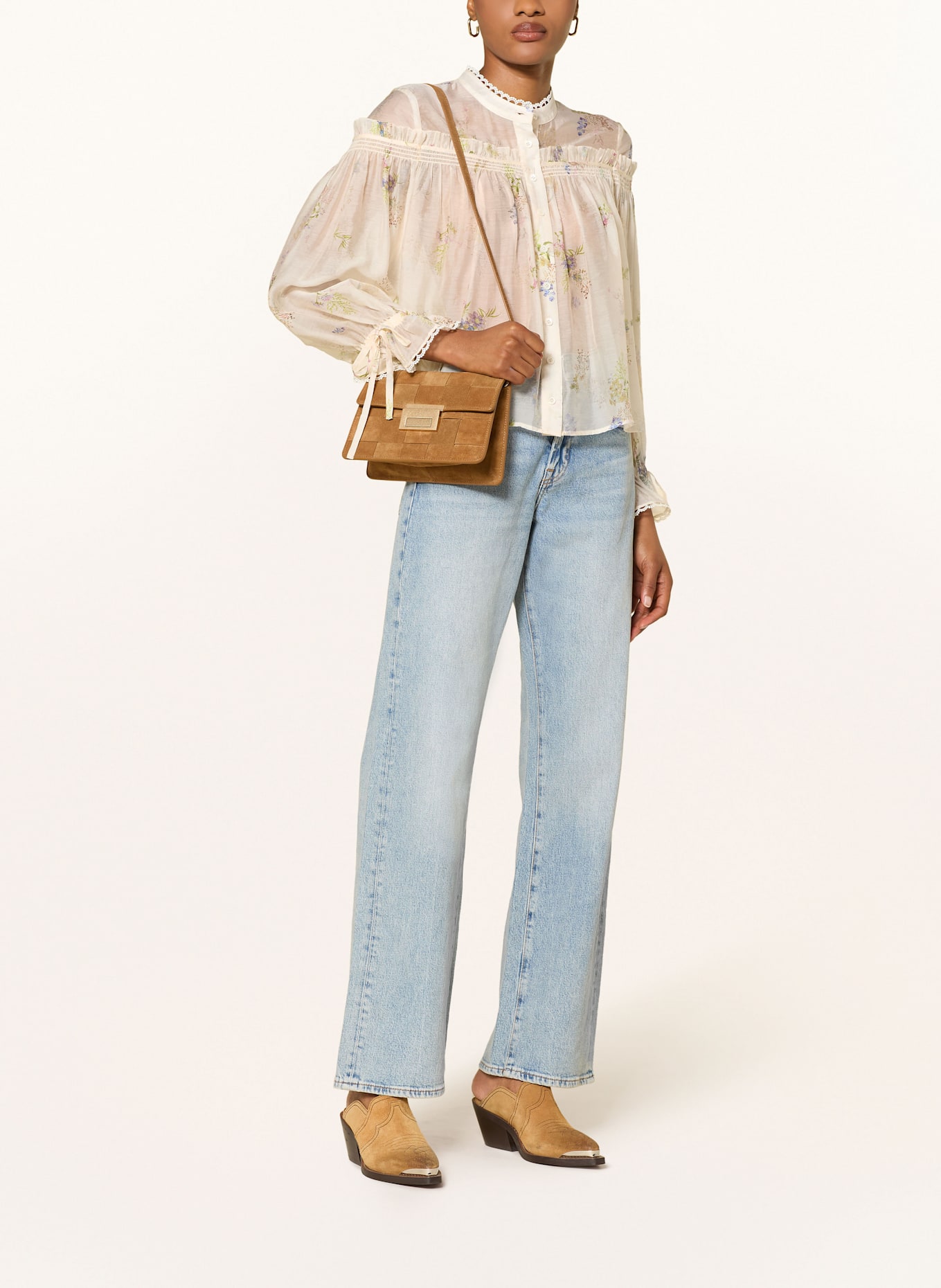 LOEFFLER RANDALL Umhängetasche DELPHINE: COGNAC