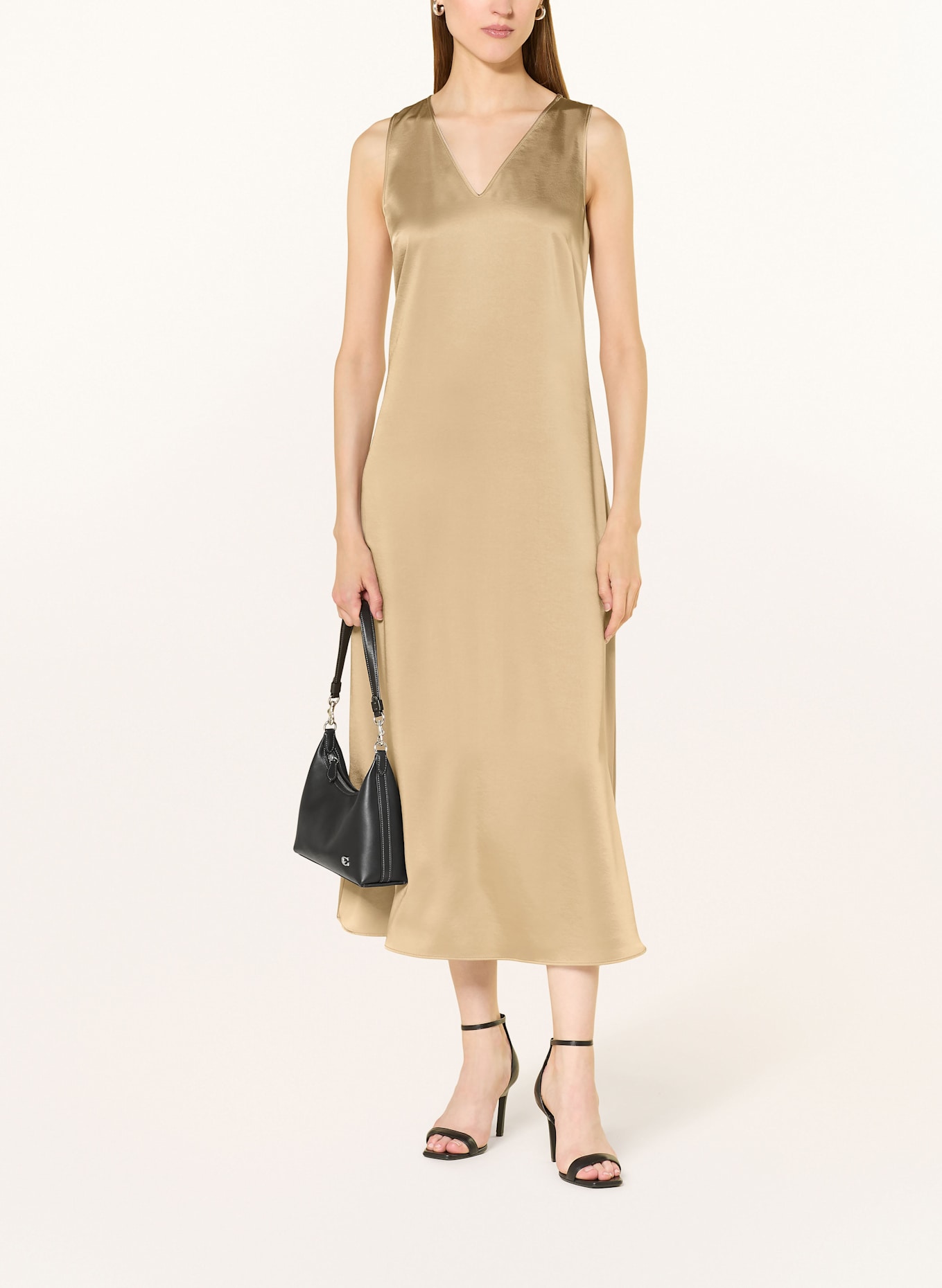 WEEKEND Max Mara Satinkleid OTTELIA: HELLBRAUN