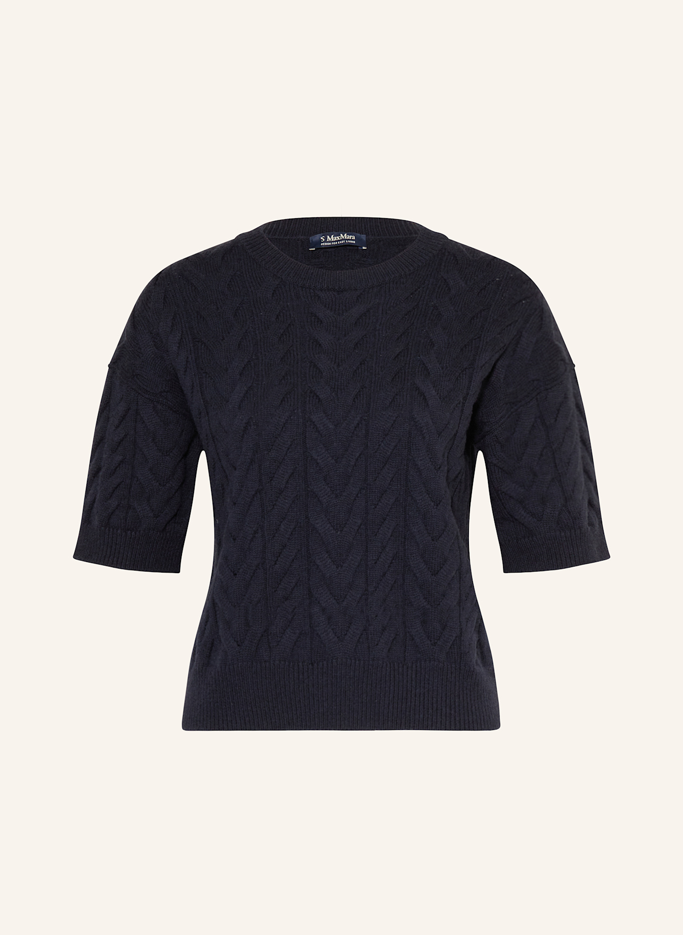 S Max Mara Strickshirt DOMINUS: DUNKELBLAU