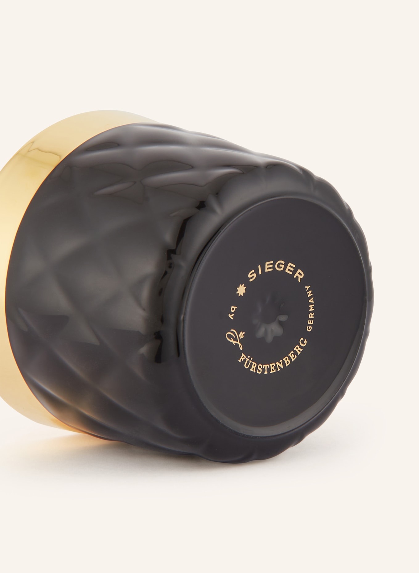 SIEGER by FÜRSTENBERG Champagnerbecher SIP OF GOLD: SCHWARZ / GOLD