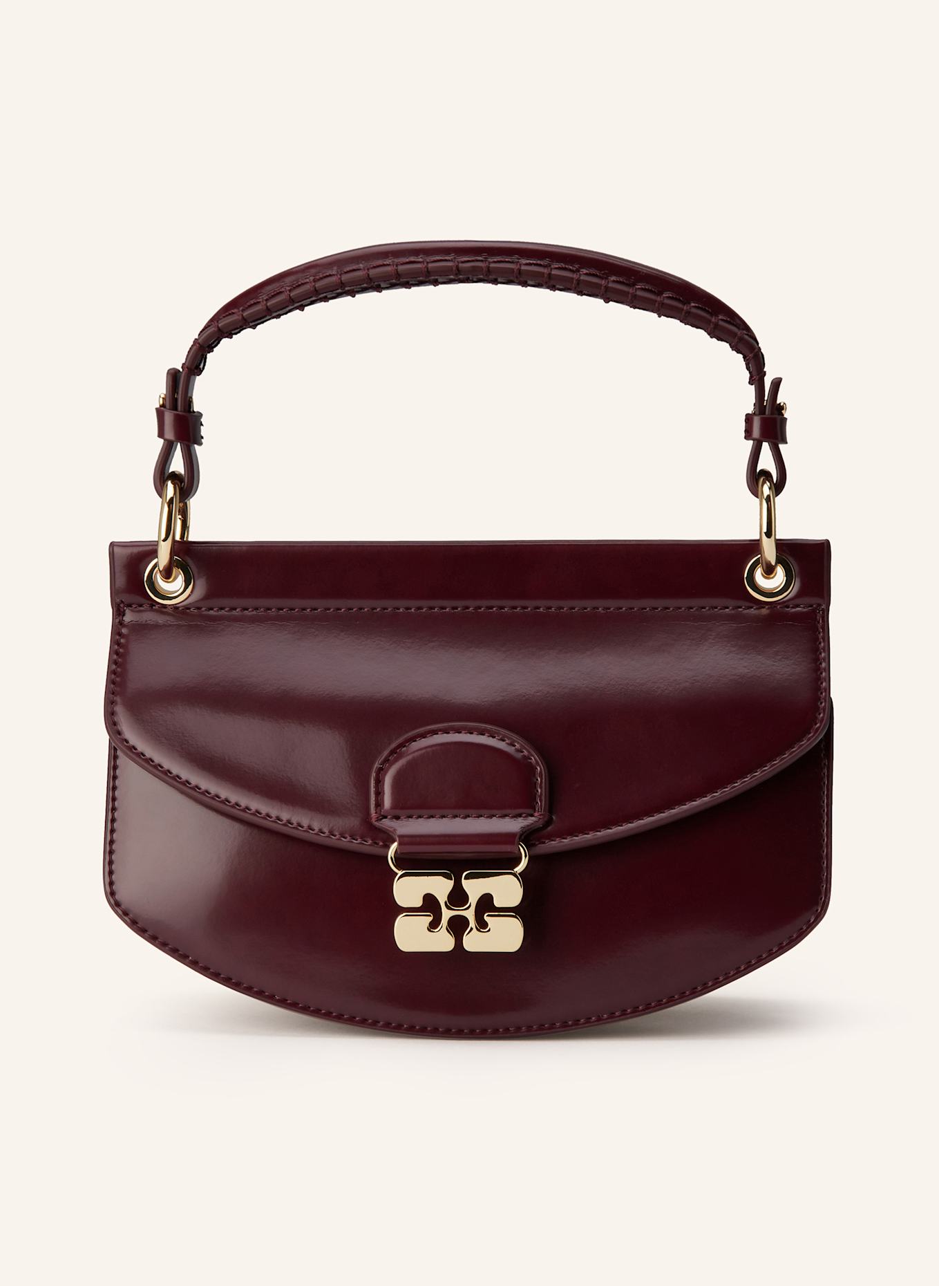 GANNI Handbag APO-G: DARK RED